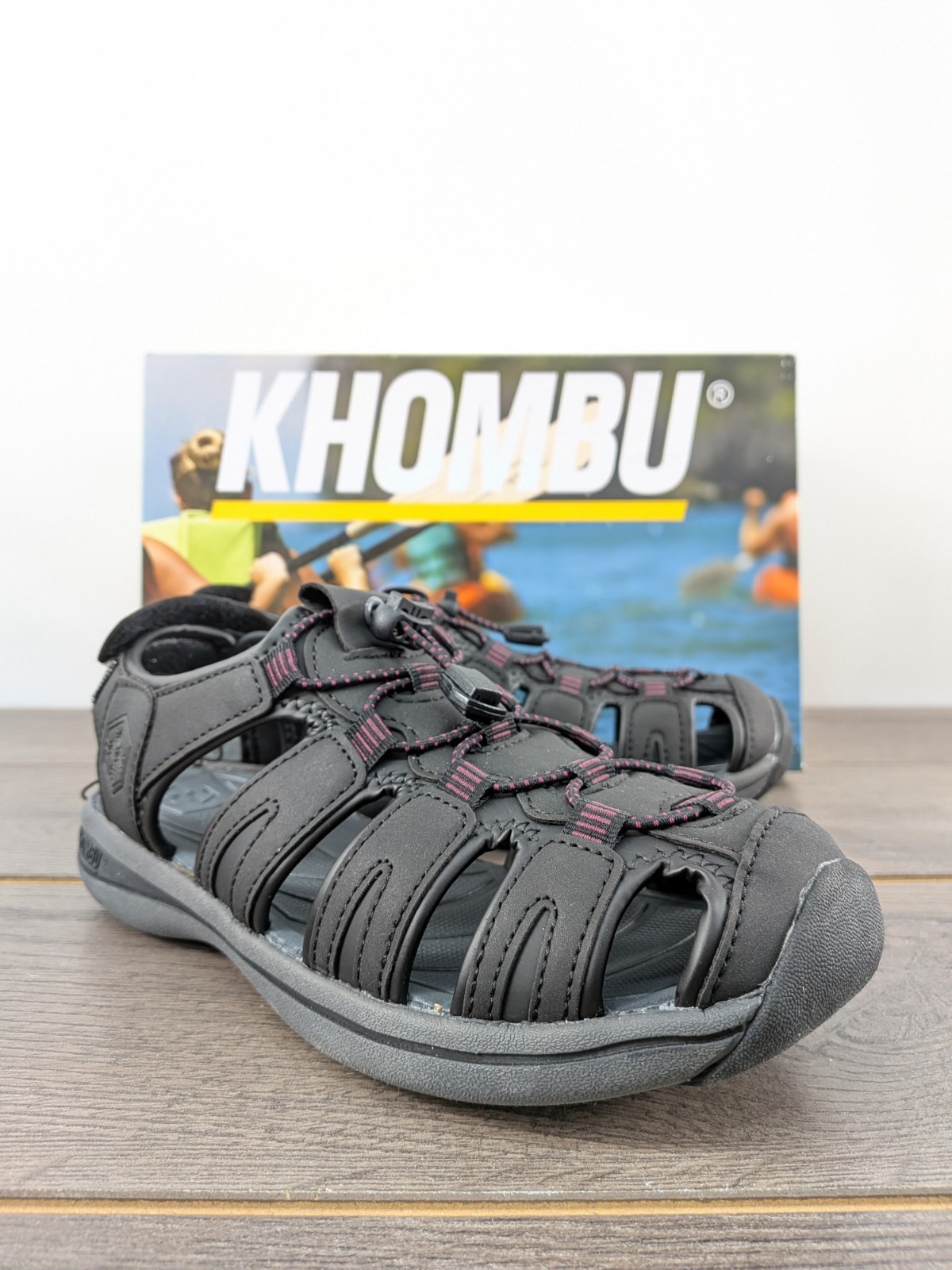 New Khombu Women\'s Ashley Sandals, Black, Size 8 | Without Box New Khombu Women\'s Ashley Sandals, Black, Size 8 | Without Box
