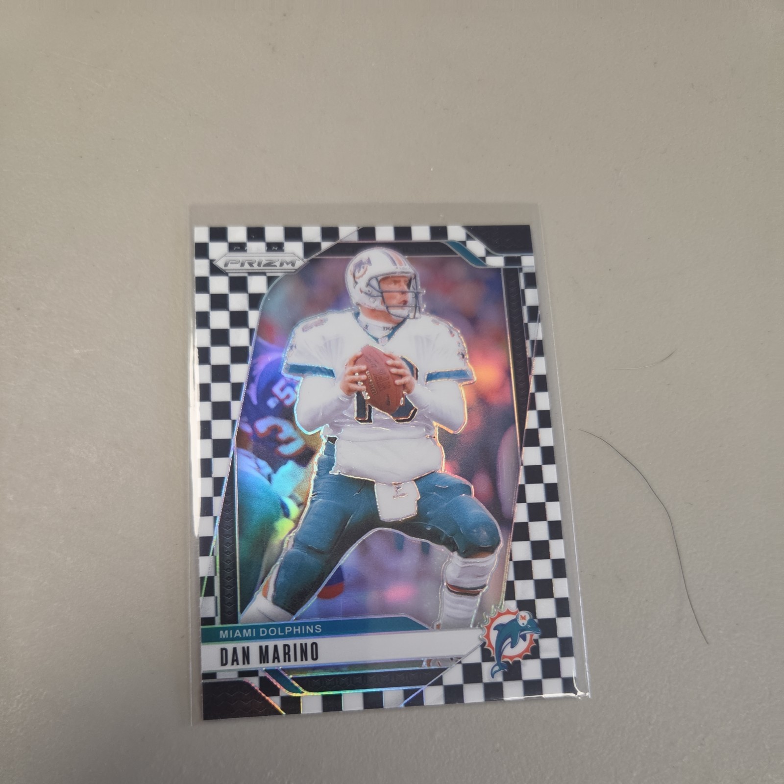 Panini Prizm 2024 Dan Marino Miami Dolphins #182 Black & White Checker Prizm Panini Prizm 2024 Dan Marino Miami Dolphins #182 Black & White Checker Prizm