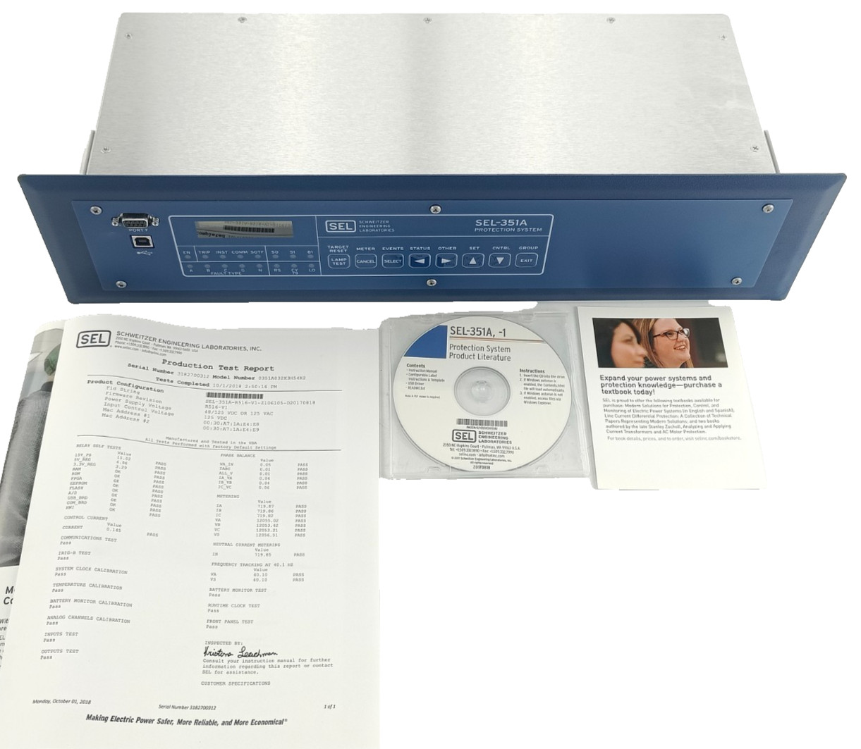 SEL-351A Schweitzer Engineering Laboratories Protection System 0351A032X3H54X2
