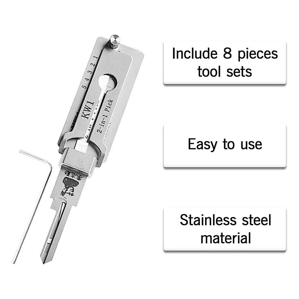 2 In 1 KW1 Key Precision Hook and Pick Set Maintenance Repair Tool 1PC