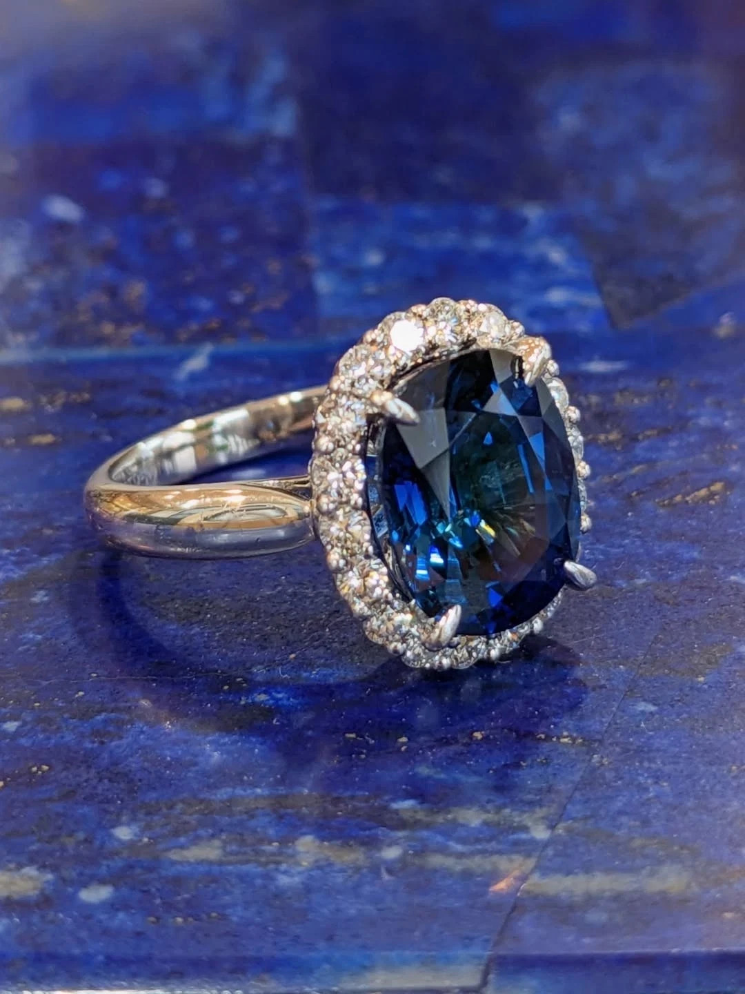 6.24Ct Cushion Cut Natural Blue Sapphire Diamond Wedding Ring 950 Platinum 6 7 8 6.24Ct Cushion Cut Natural Blue Sapphire Diamond Wedding Ring 950 Platinum 6 7 8