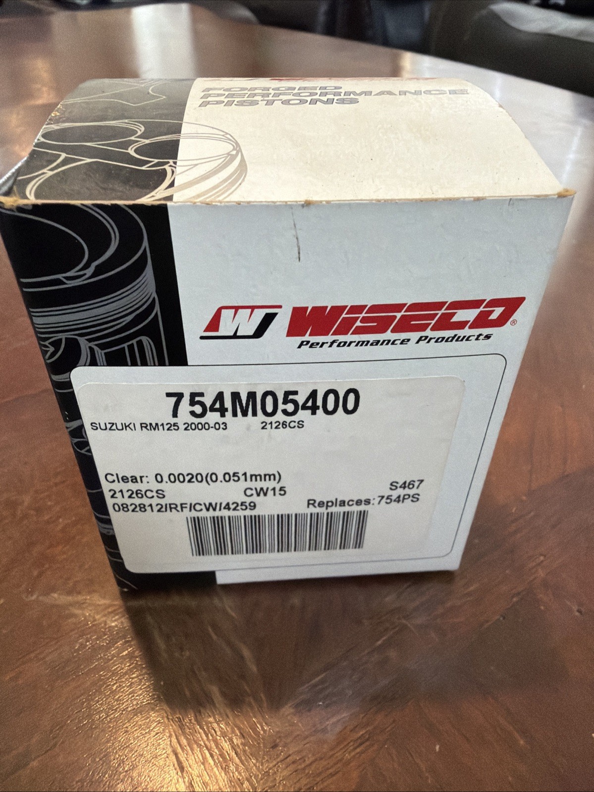 Wiseco Pro-Lite Piston Assembly - 754M05400 Suzuki Rm125 2000-2003 Wiseco Pro-Lite Piston Assembly - 754M05400 Suzuki Rm125 2000-2003
