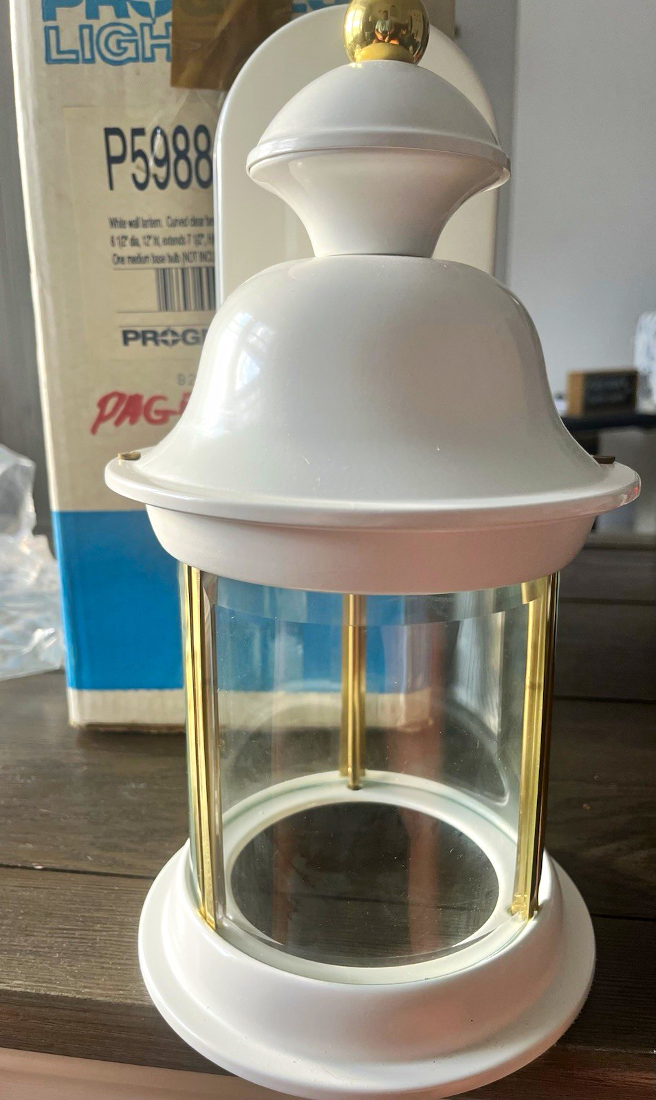 Progress Lighting P5988-30 Outdoor Wall Lantern Sconce White, UL Wet Listed