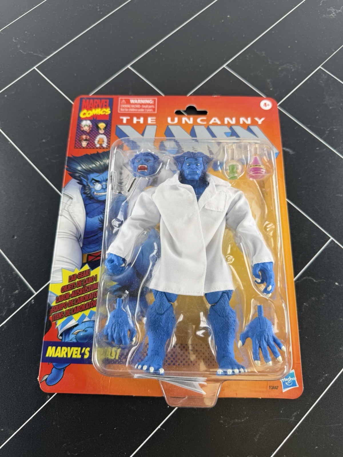 Marvel Legends Beast Uncanny X-Men Retro Card Lab Coat Action Figure Sealed New