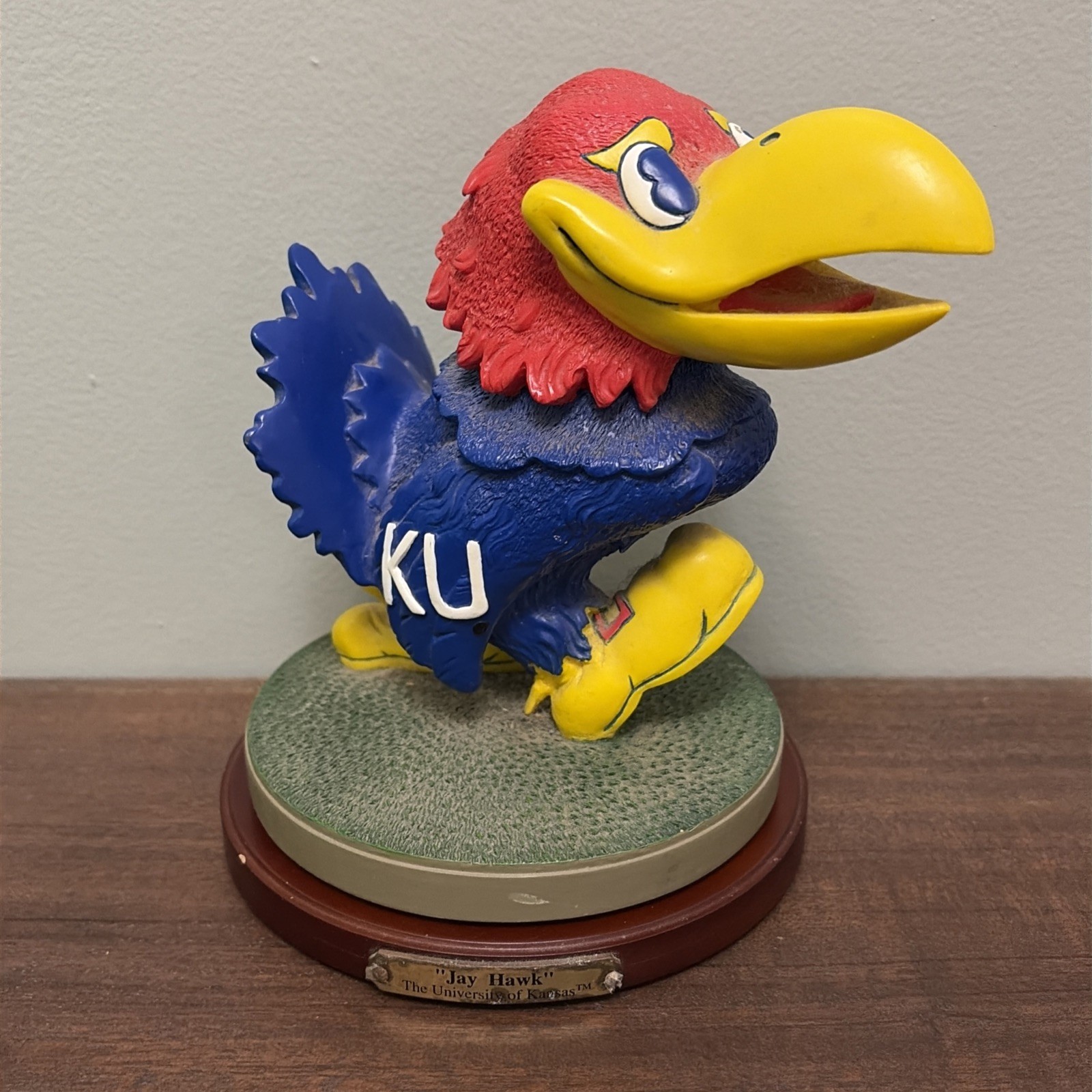 Kansas University Jayhawk Statue by The Memory Company 2009 Old KU Mascot Design