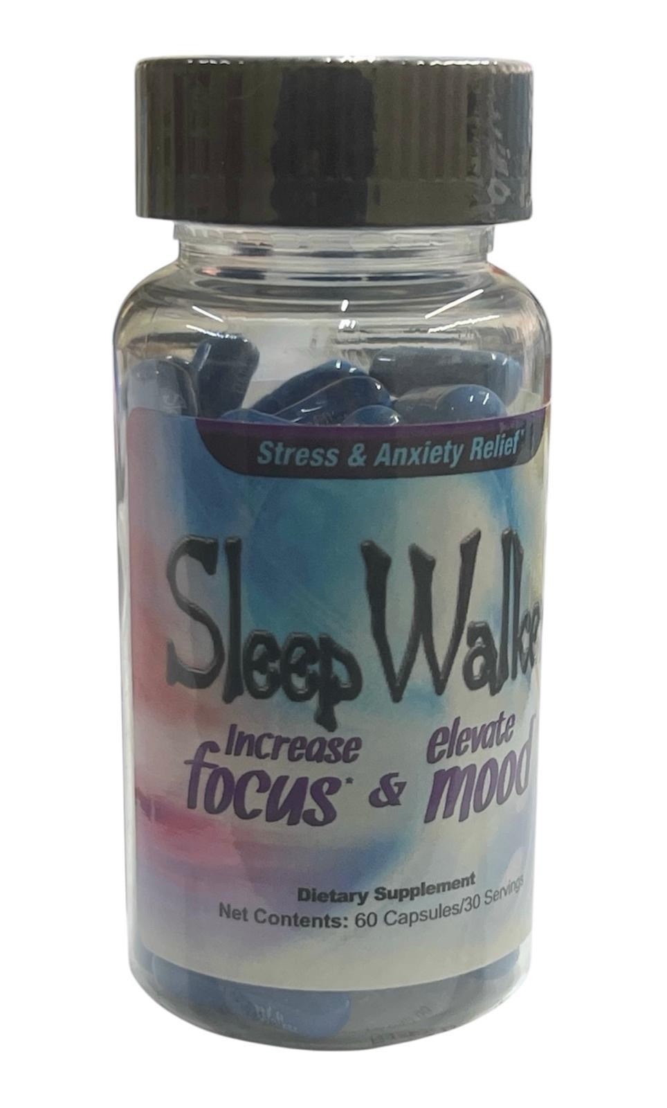 Sleepwalker 60ct Caps Focus Increase Mood Enhancer SEALED Sleepwalker 60ct Caps Focus Increase Mood Enhancer SEALED