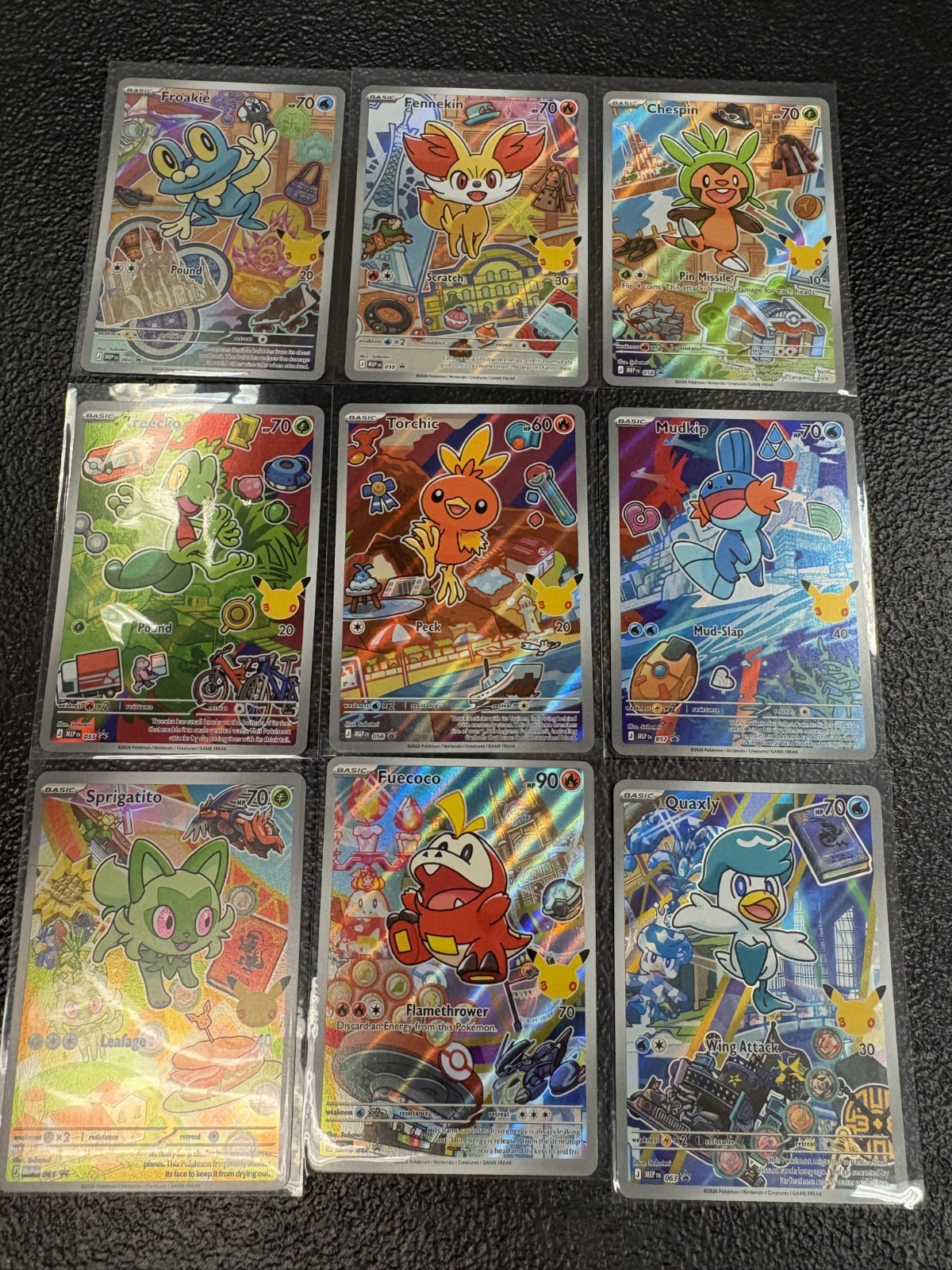 Pokemon - All 9 Promos - First Partner Series 3 Near Mint Cards Set