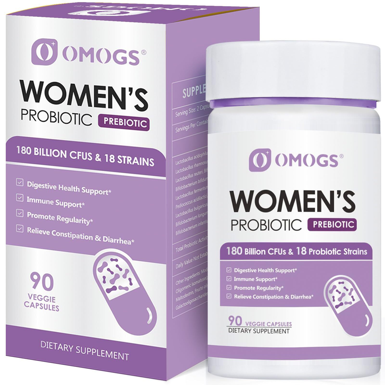 90 Capsulas Probioticos Organicos Para Mujeres Digestivo Refuerzo Inmunologico