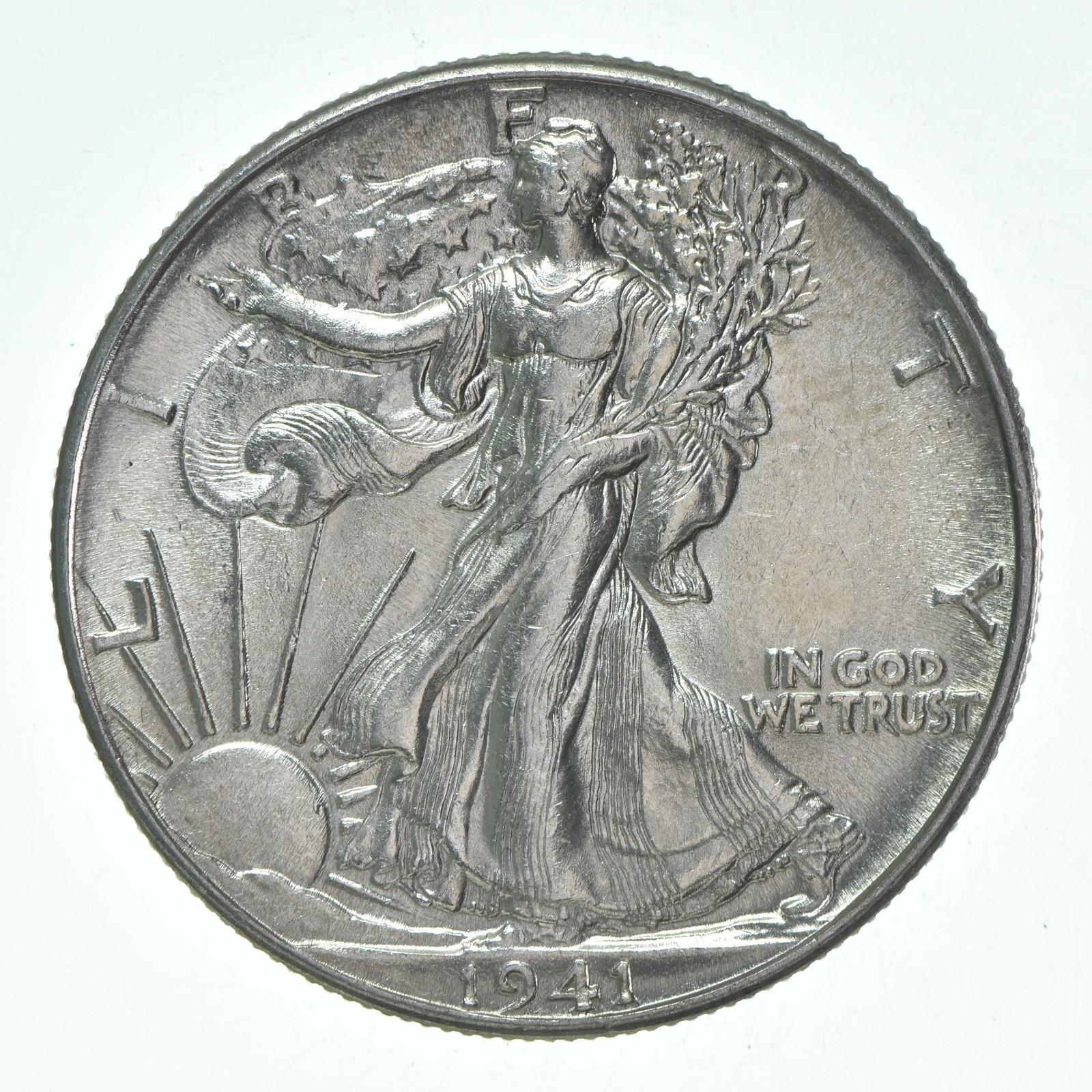 BU 1941 (P) Walking Liberty Half Dollar Uncirculated 90% Silver