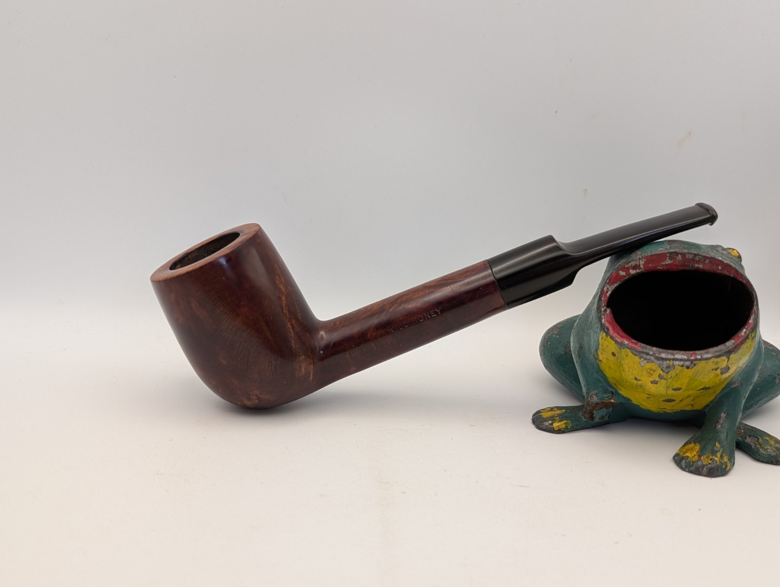 Vintage Wild Honey Large Smooth Lovat Estate Tobacco Pipe Made In England