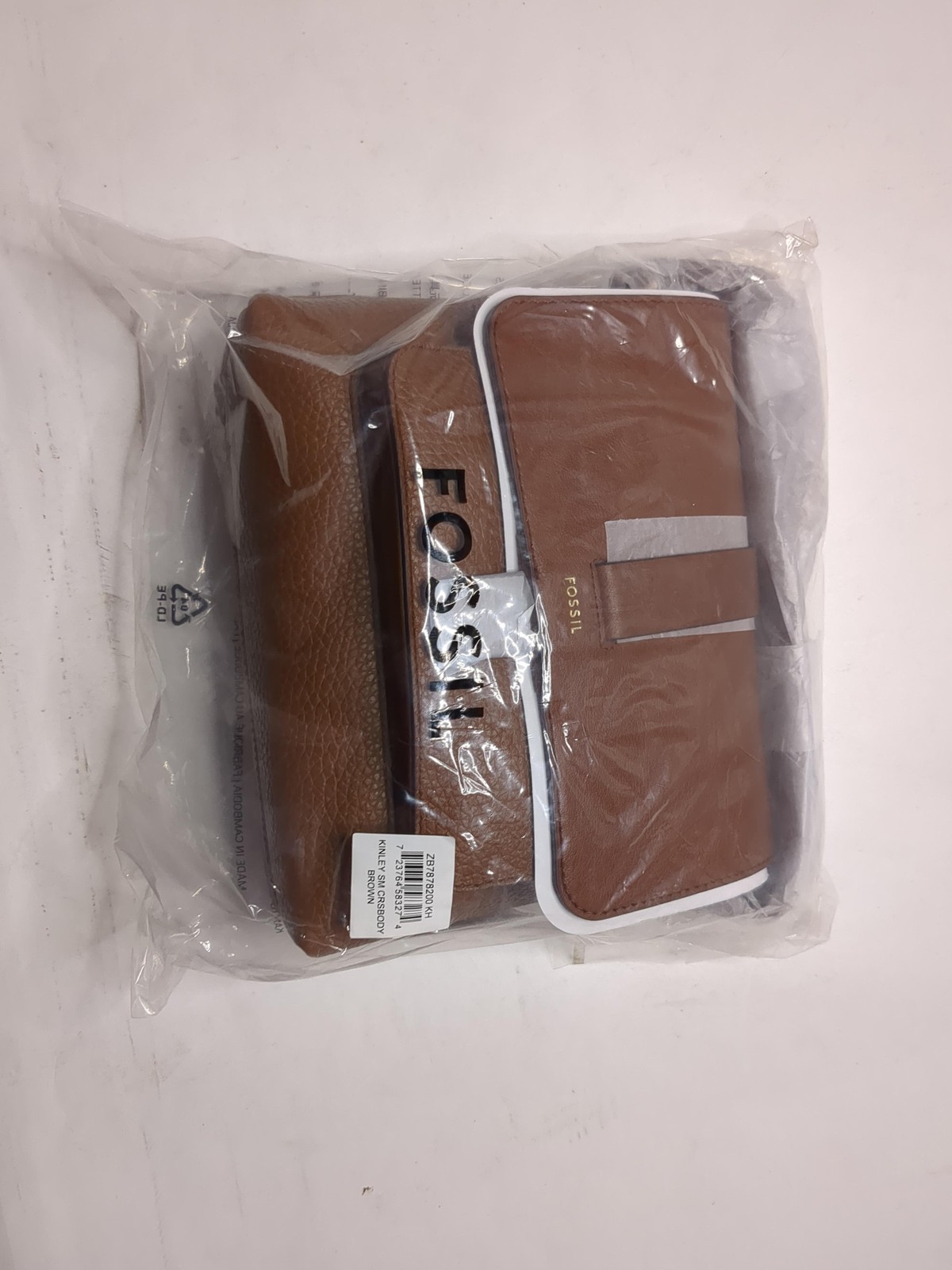 Fossil Kinley Small Crossbody Brown 2 One Size