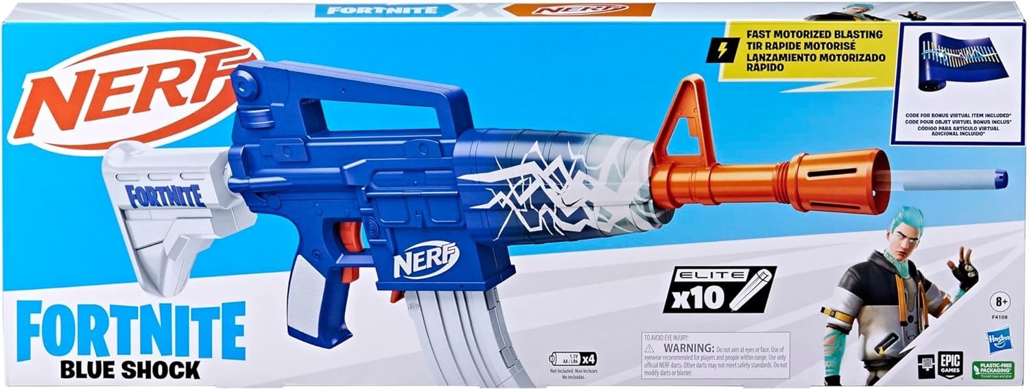 BRAND NEW - NERF FORTNITE Blue Shock - NIB