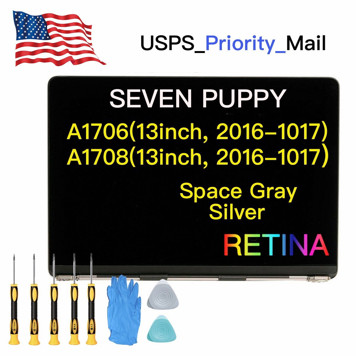 New For MacBook Pro A1706 A1708 (2016, 2017) LCD Screen Display Replacement A+++ New For MacBook Pro A1706 A1708 (2016, 2017) LCD Screen Display Replacement A+++