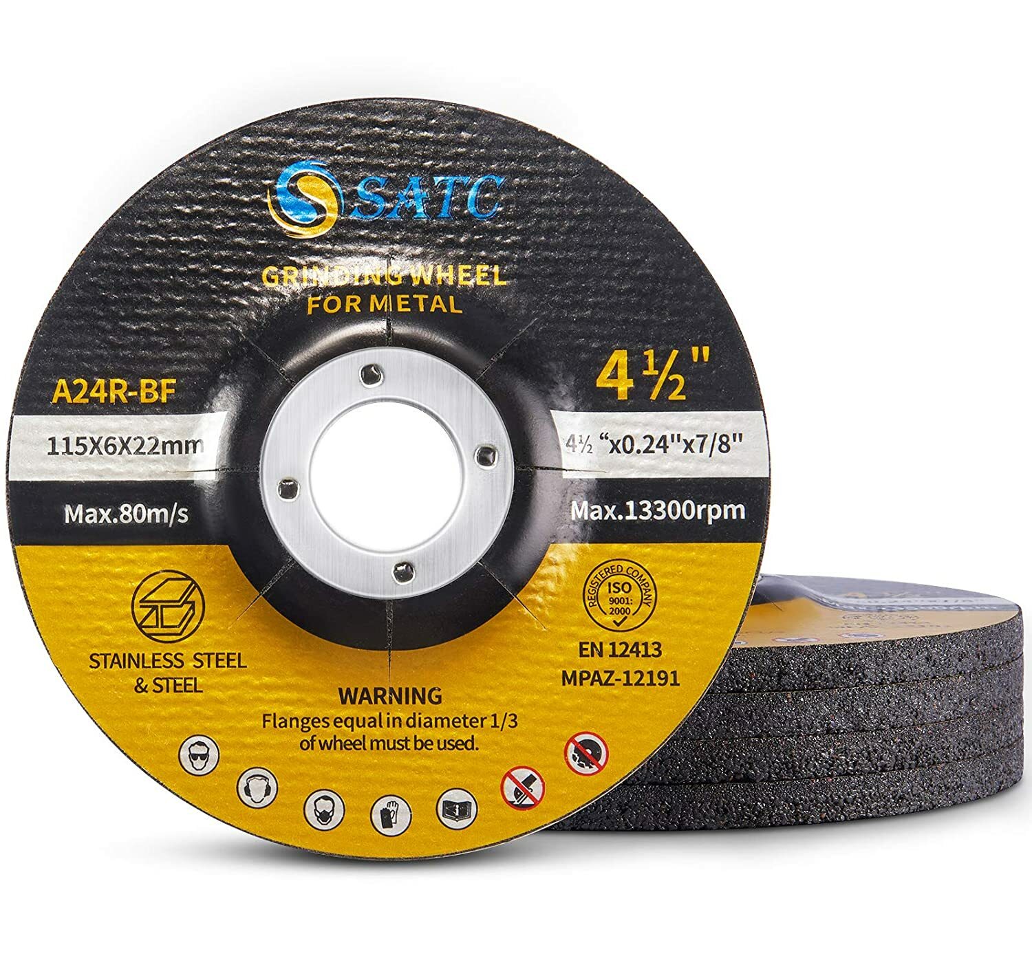 100 PACK Grinding Wheels 4-1/2\ 100 PACK Grinding Wheels 4-1/2\