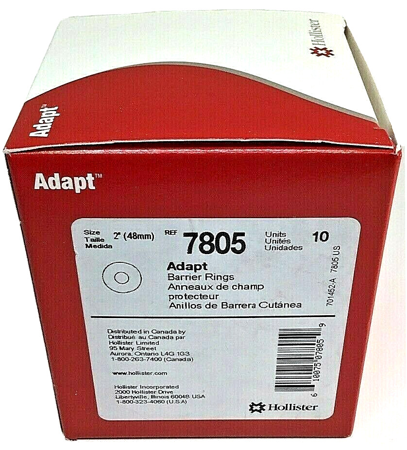 10 Hollister 7805 Adapt Moldable Barrier Rings 2” Exp. 2028-2031 *See Notes