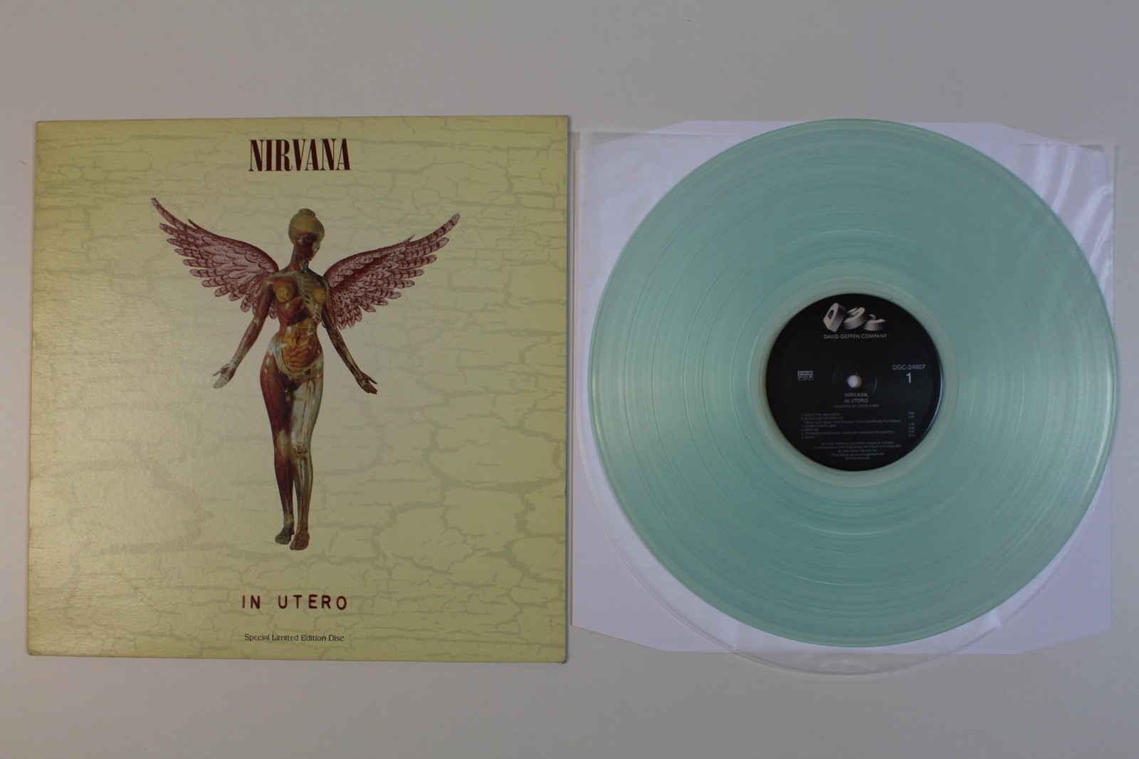 Nirvana In Utero (1993 US Special Limited Edition Disc, Clear, DGC, Sub-Pop)