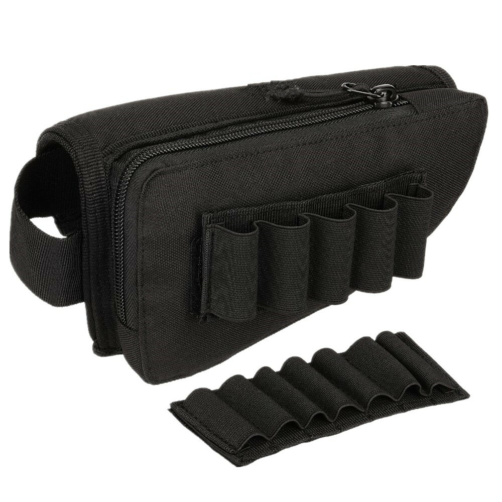 US Tactical Molle Buttstock Shotgun Rifle Shell Holder for Cheek Rest Ammo Pouch US Tactical Molle Buttstock Shotgun Rifle Shell Holder for Cheek Rest Ammo Pouch