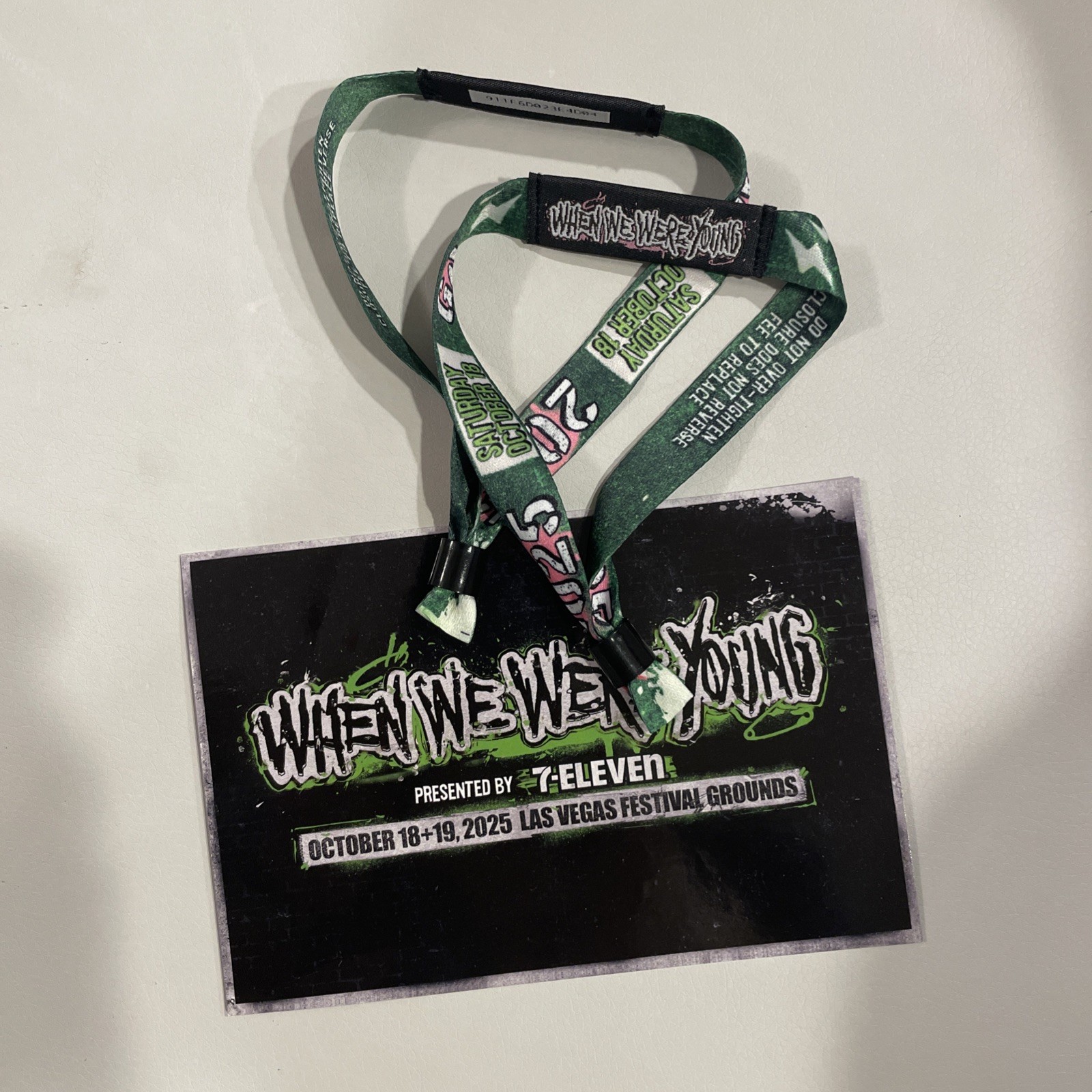 When We Were Young - 2025 Saturday Oct 19 - GA Wristband Free Fast Shipping*