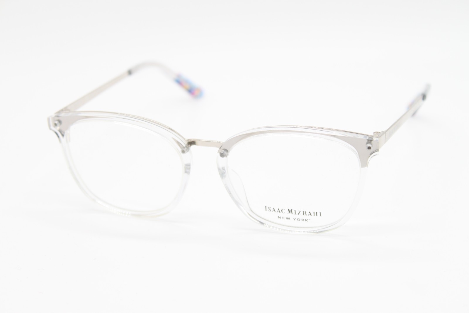 NEW ISAAC MIZRAHI NEW YORK IM30051 SI SILVER CRYSTAL AUTHENTIC EYEGLASSES 52-17 NEW ISAAC MIZRAHI NEW YORK IM30051 SI SILVER CRYSTAL AUTHENTIC EYEGLASSES 52-17