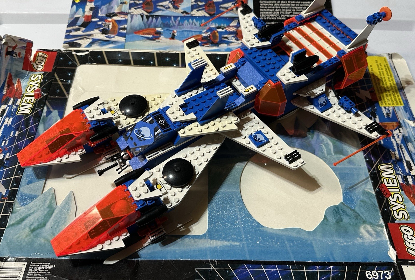 Lego Ice Planet 2002 Deep Freeze Defender 6973 Box Instructions Missing 3 Pieces Lego Ice Planet 2002 Deep Freeze Defender 6973 Box Instructions Missing 3 Pieces