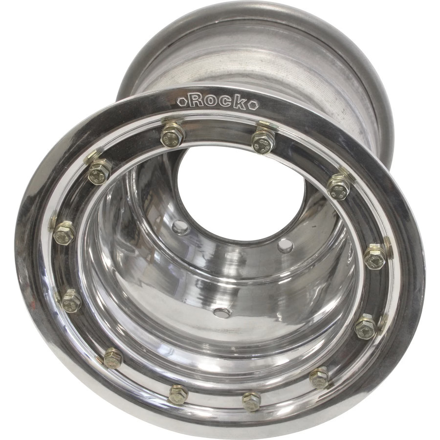 MotoSport Rock Standard Beadlock Wheel - Polished, 8X8 / 3+5 / Rear 602-88-11535