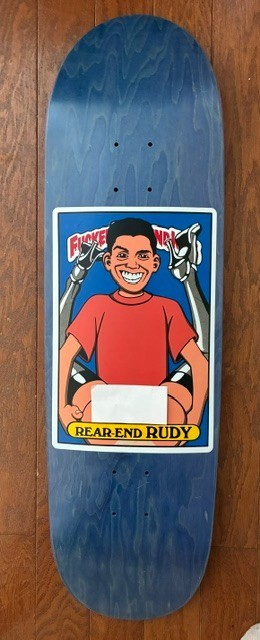 Rare Blind Skateboards Rudy Johnson FUBK Rear End Rudy Skateboard Deck