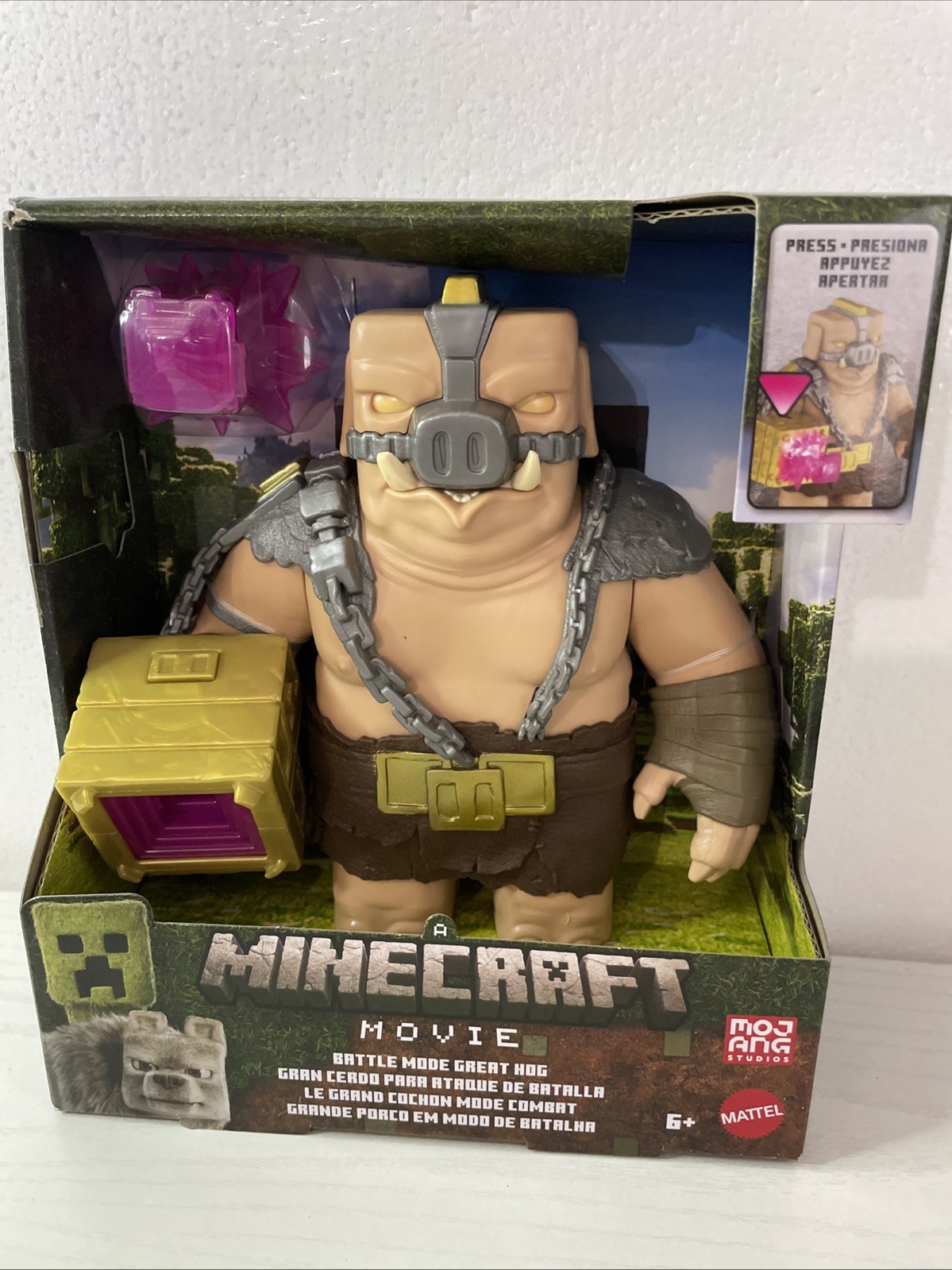 Minecraft Movie Battle Mode Great Hog Action Figure Mattel Mojang BRAND NEW Minecraft Movie Battle Mode Great Hog Action Figure Mattel Mojang BRAND NEW