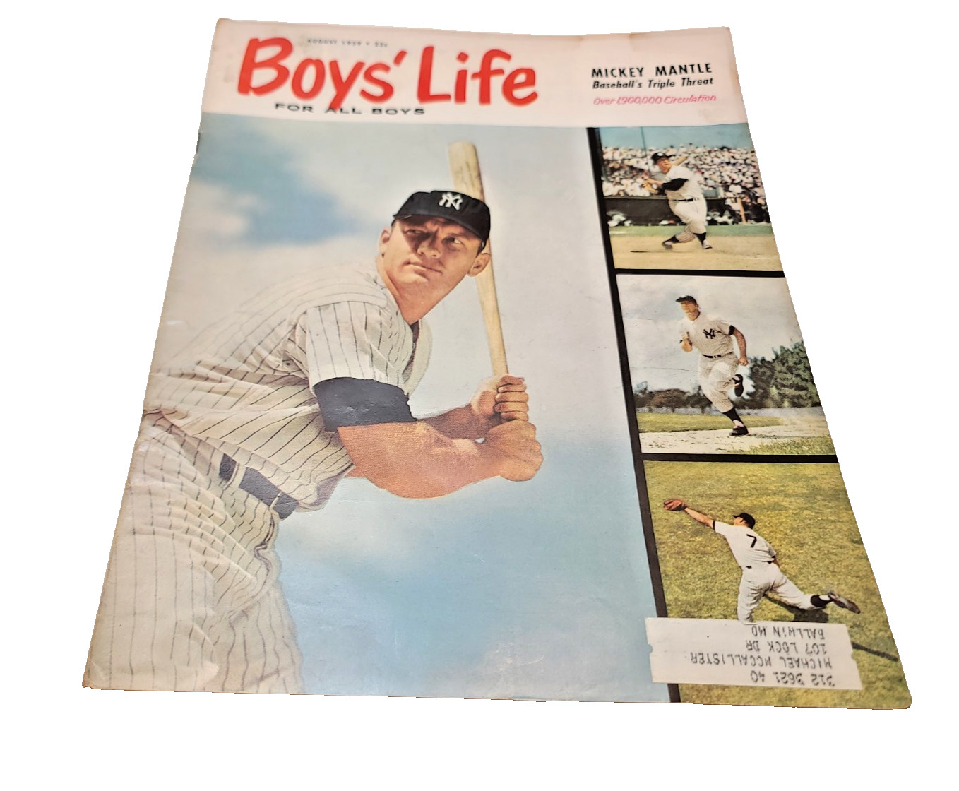 Vintage 1959 Boys’ Life Magazine – August Issue – Classic Scouting Stories & Ads