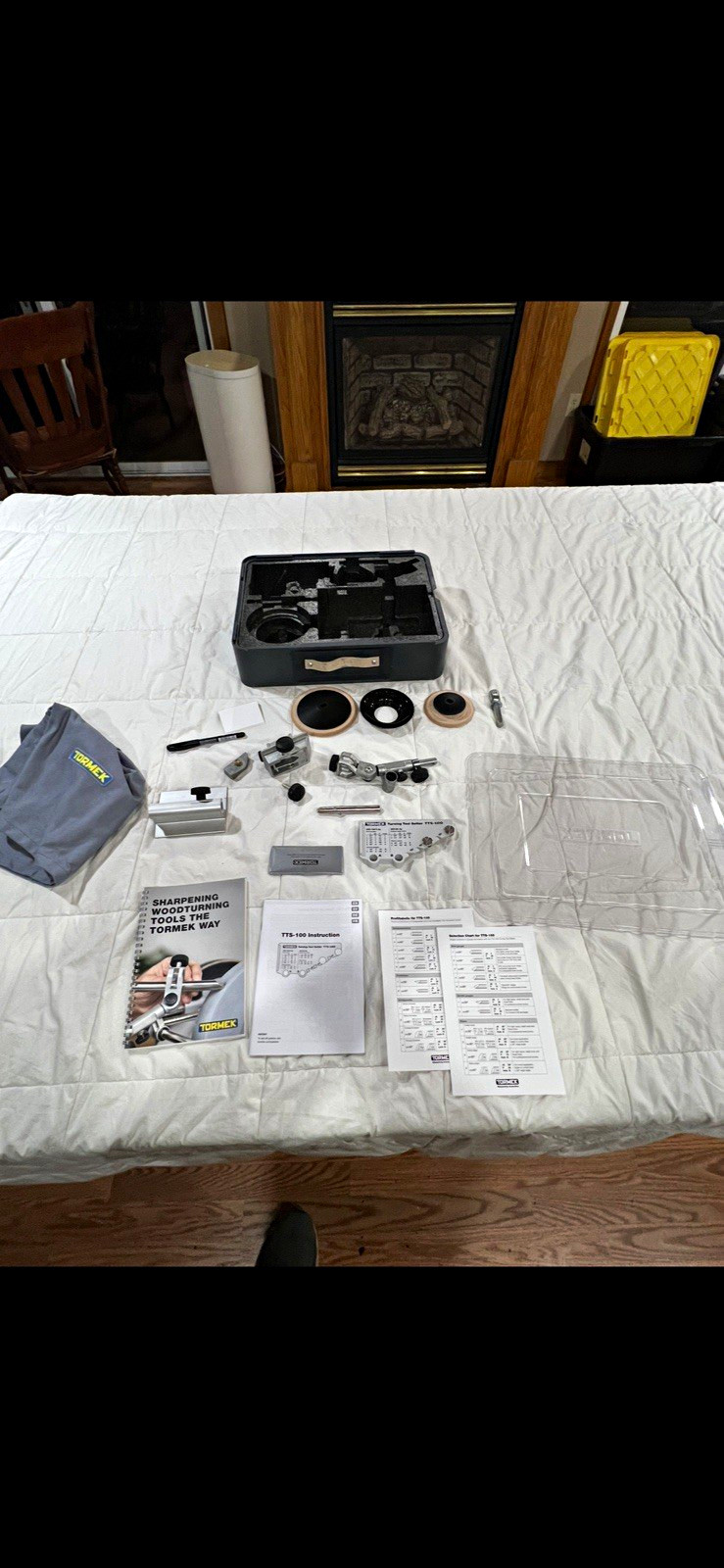 Tormek TNT-808 Woodturner\'s Kit Complete TTS-100 SVD SVS Case open box