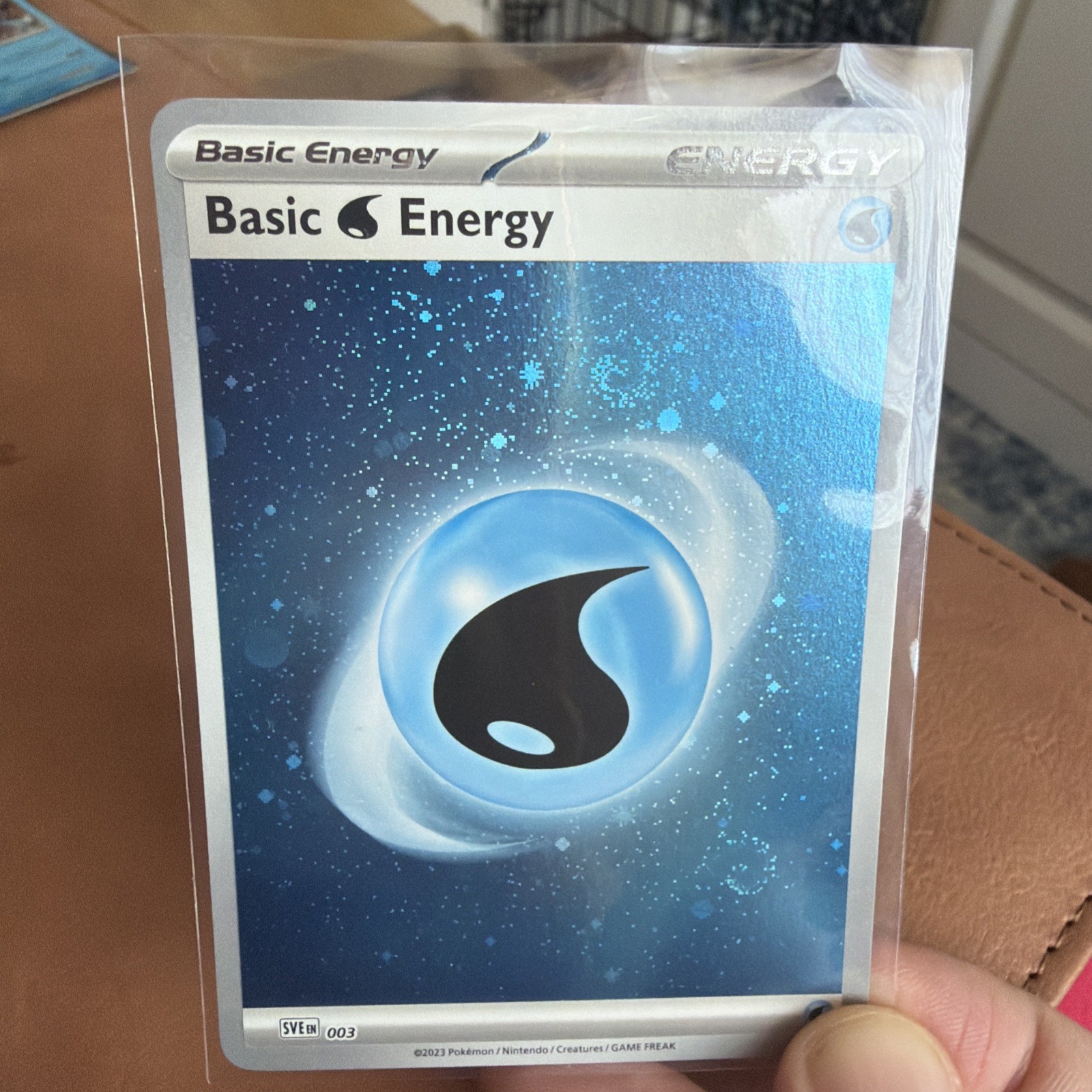 HD Water Energy SVE 003 - 151 - Holo DOUBLE Tail Swirl Pokemon RARE - NM
