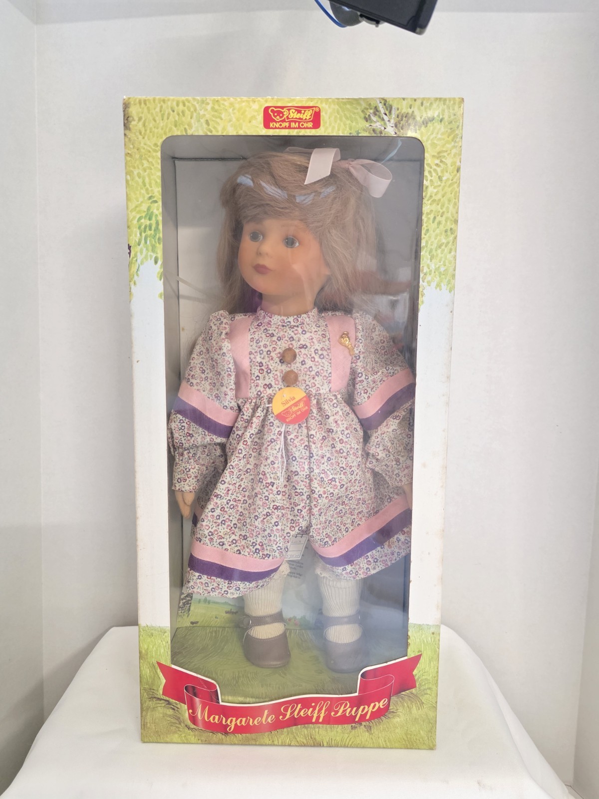 RARE Margarete Steiff Puppe Artist SILVIA Germany 7/87 Bought 1988 RARE Margarete Steiff Puppe Artist SILVIA Germany 7/87 Bought 1988