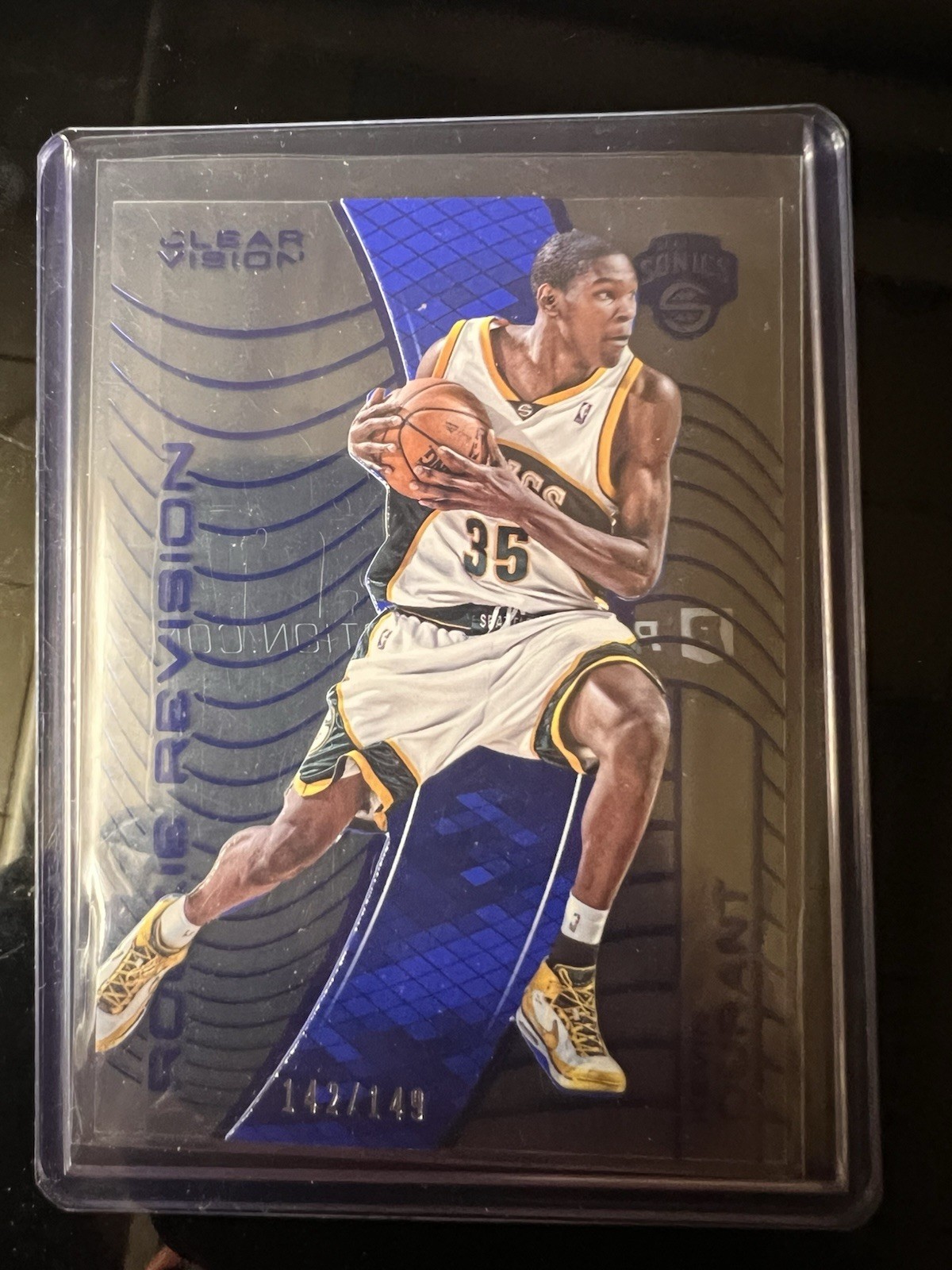 2015-16 Panini Clear Vision - Rookie Revision Kevin Durant #127 Blue White /149 2015-16 Panini Clear Vision - Rookie Revision Kevin Durant #127 Blue White /149
