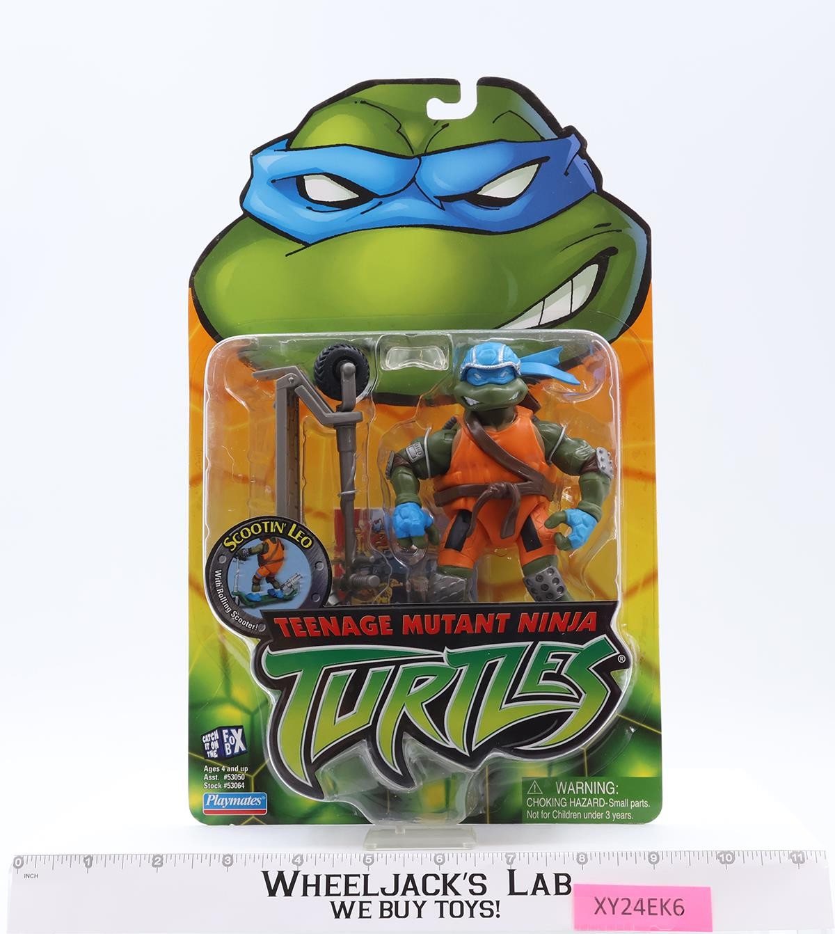 Scootin' Leo Teenage Mutant Ninja Turtles TMNT 2003 Playmates MOSC NEW