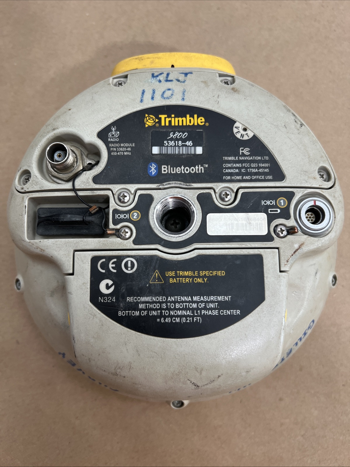 Trimble 5800 GPS Data Collector 450-470 MHz 53618-46 PN 53620-46 (R4)
