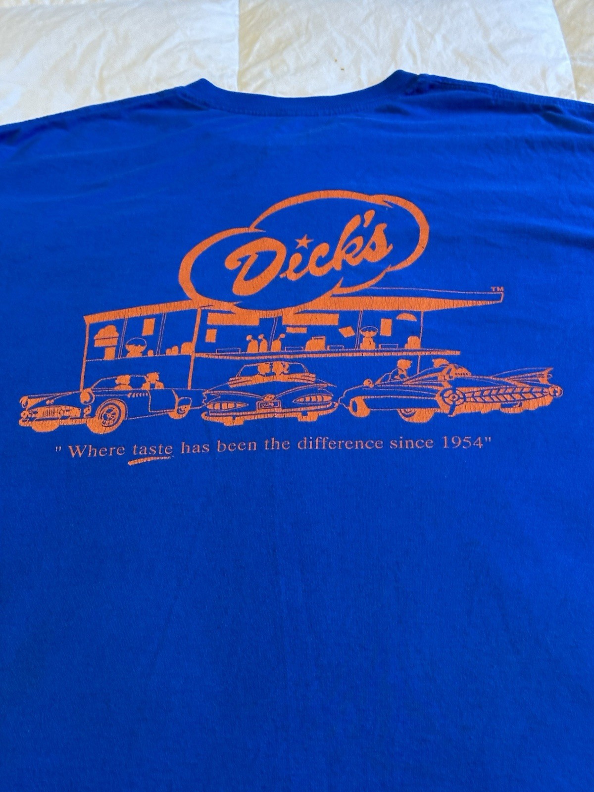 Dick’s Drive-In Blue VTG Where Taste Has Been The Difference Since 1954 Shirt XL