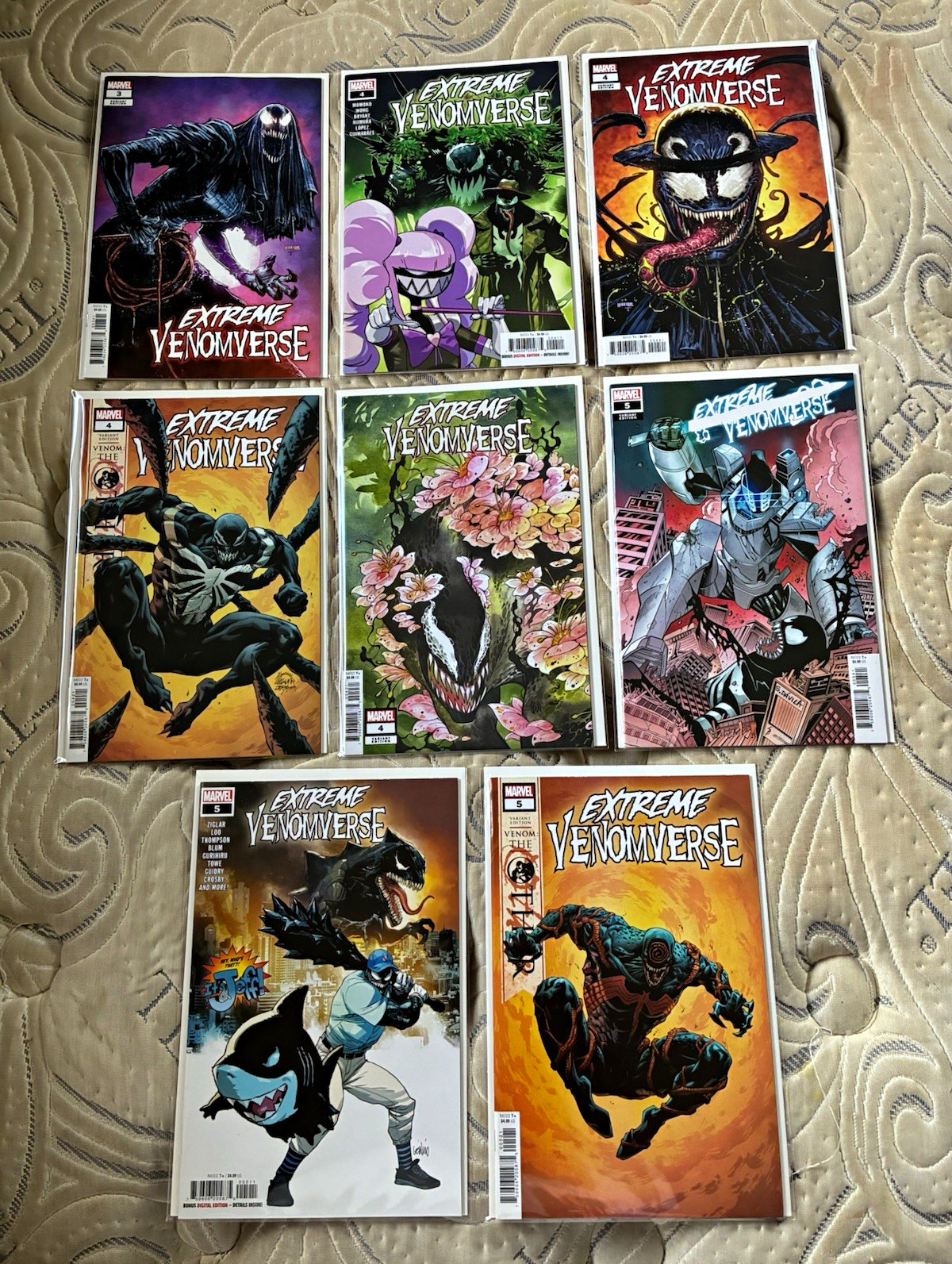 Marvel Extreme Venomverse #3-5 Variant Cover Comic Book Lot (8) Venom