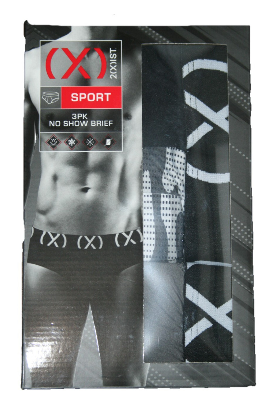 Men\'s 2xist Briefs underwear Sport  No Show 3 Pack Large 36-38