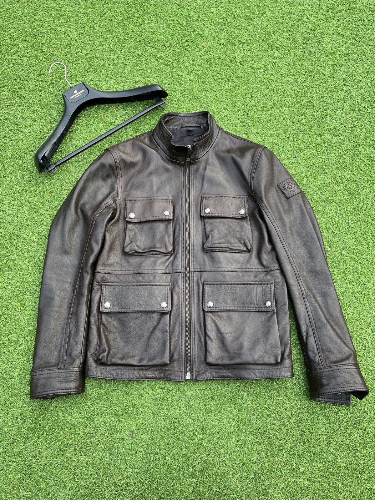 Belstaff Brad Leather Jacket XL Uk42 IT52  “new Brad” Brown RRP£1095…