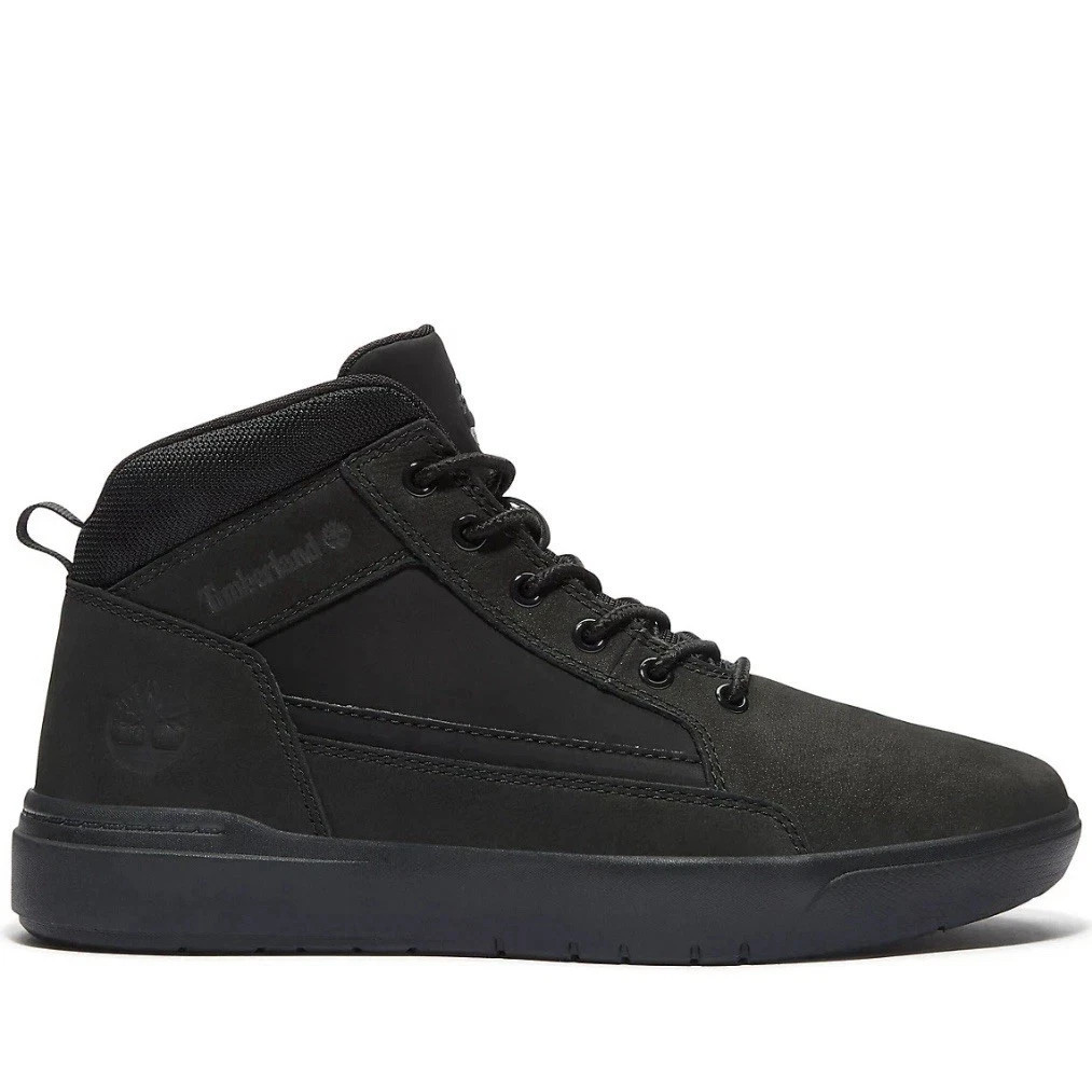 Timberland® (Men\'s 11.5 M) Allston™ Lightweight High-Top Sneaker in Black/Black 