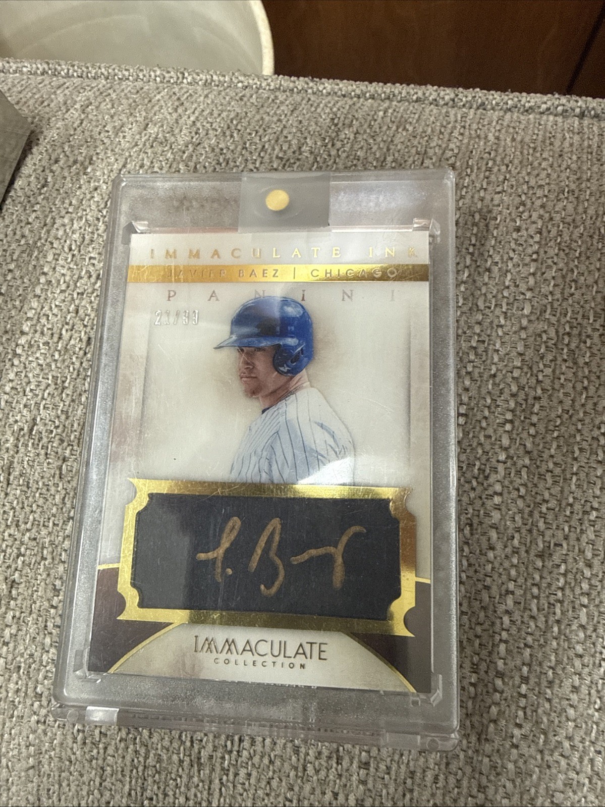 2014 Panini Immaculate Collection - Immaculate Ink Javier Báez #58 Holo 21/99 2014 Panini Immaculate Collection - Immaculate Ink Javier Báez #58 Holo 21/99