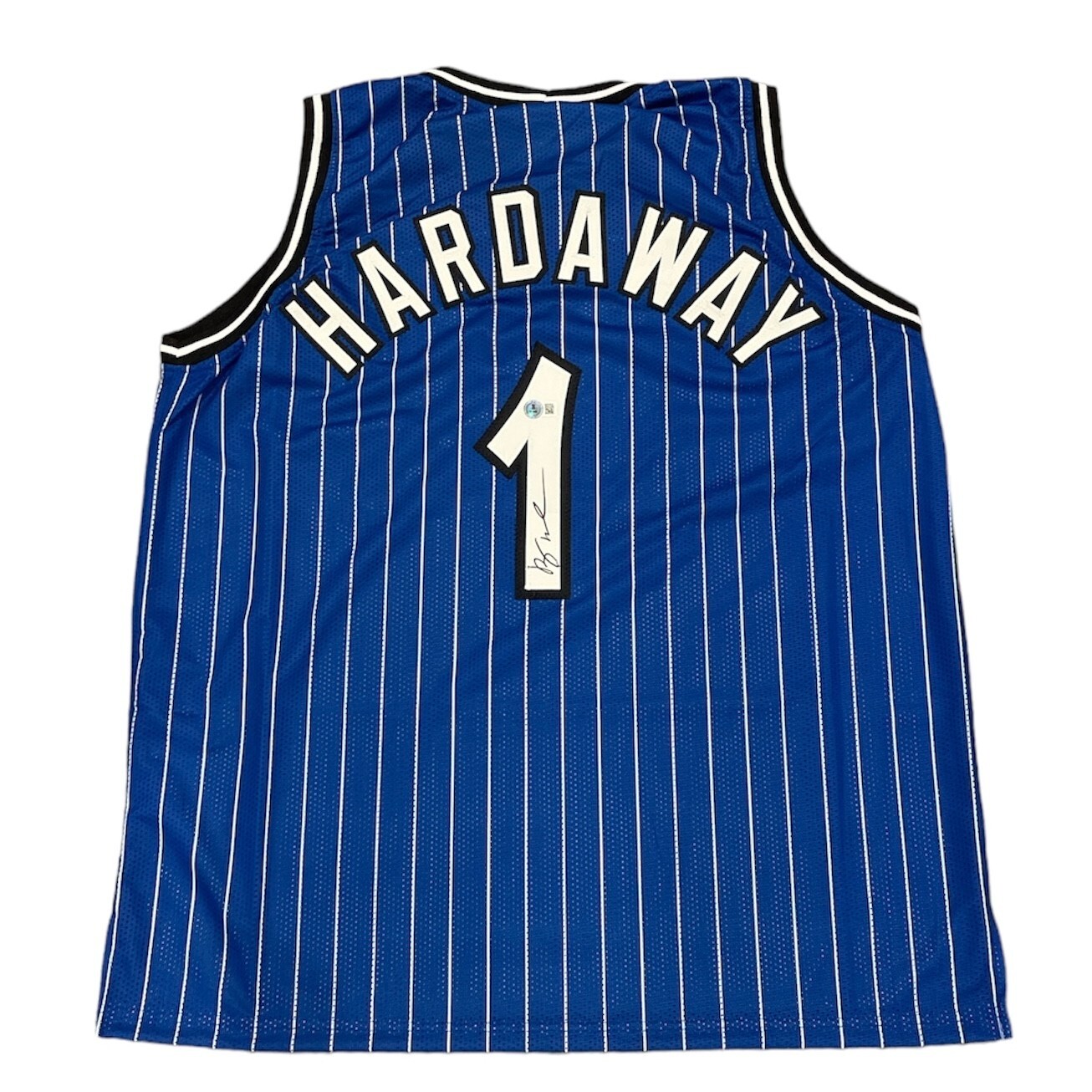 Anfernee Penny Hardaway Signed Orlando Magic Custom Jersey Beckett Wit BAS COA