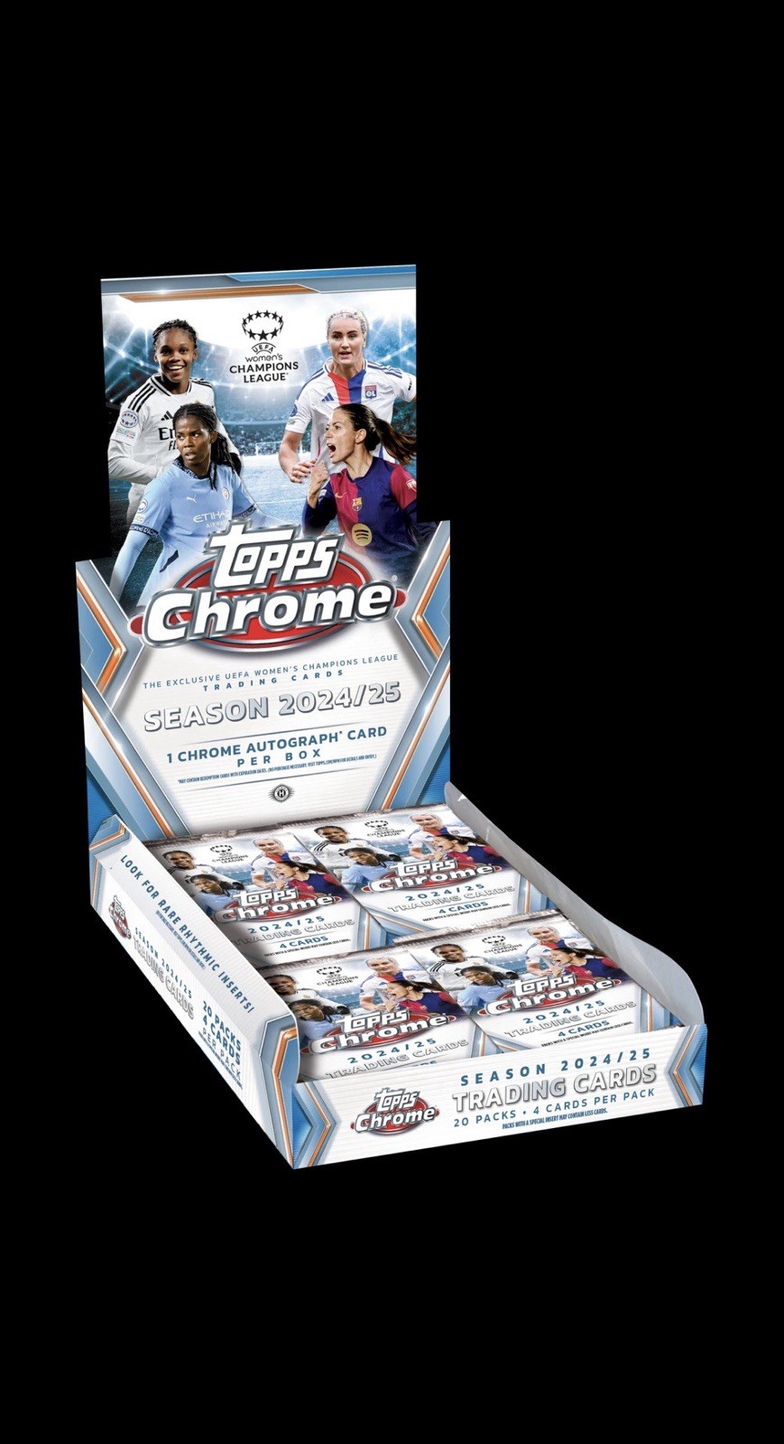 Topps Chrome UEFA Women’s Champions League 2024-25 Box 80 Cards Auto Topps Chrome UEFA Women’s Champions League 2024-25 Box 80 Cards Auto