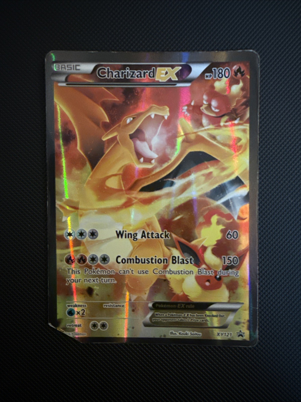 Charizard EX XY121 XY Holo Promo Card. See Photos Has Marks See Pictures Charizard EX XY121 XY Holo Promo Card. See Photos Has Marks See Pictures