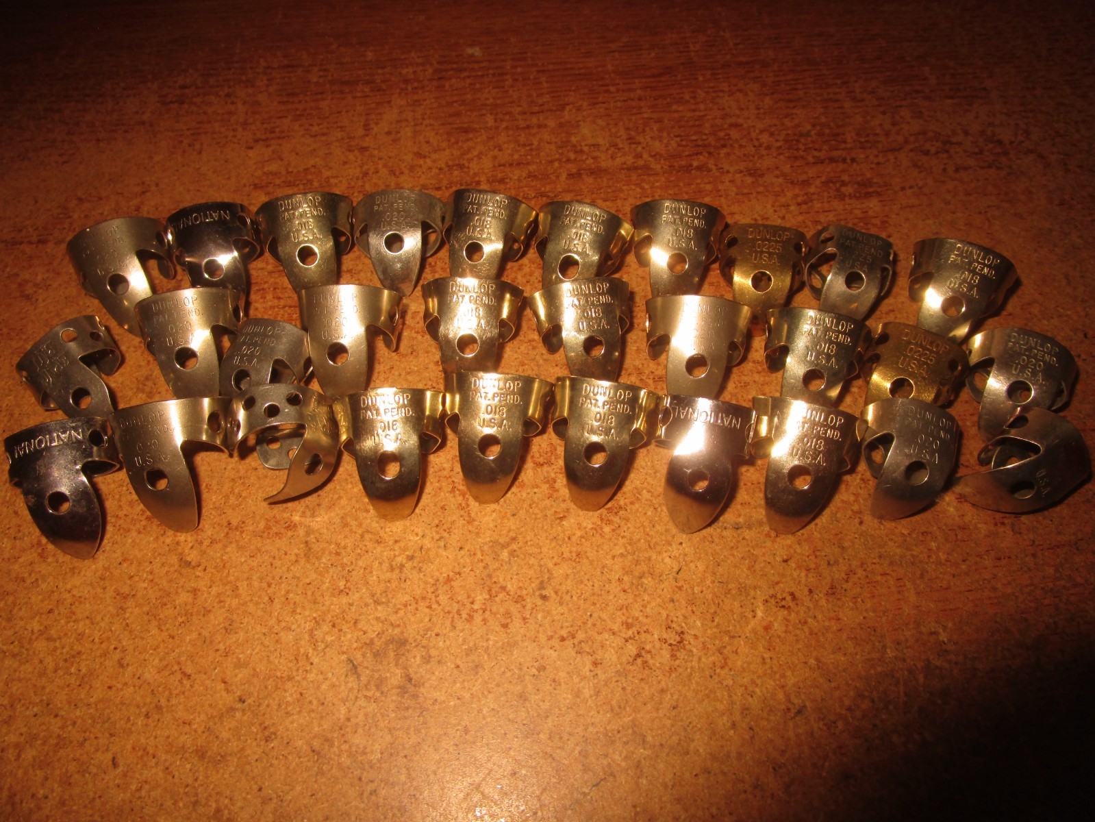 (30) Vintage Dunlop & National Finger Picks (30) Vintage Dunlop & National Finger Picks