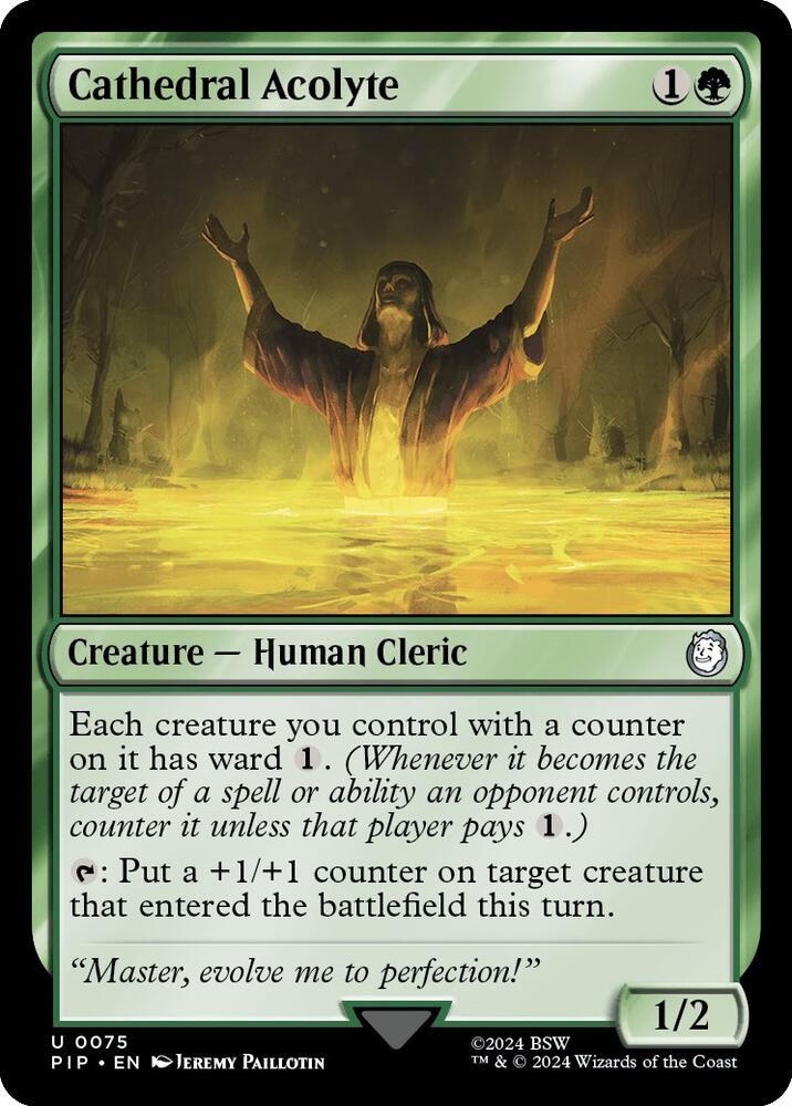 1x Cathedral Acolyte - Universes Beyond: Fallout Near Mint - MTG