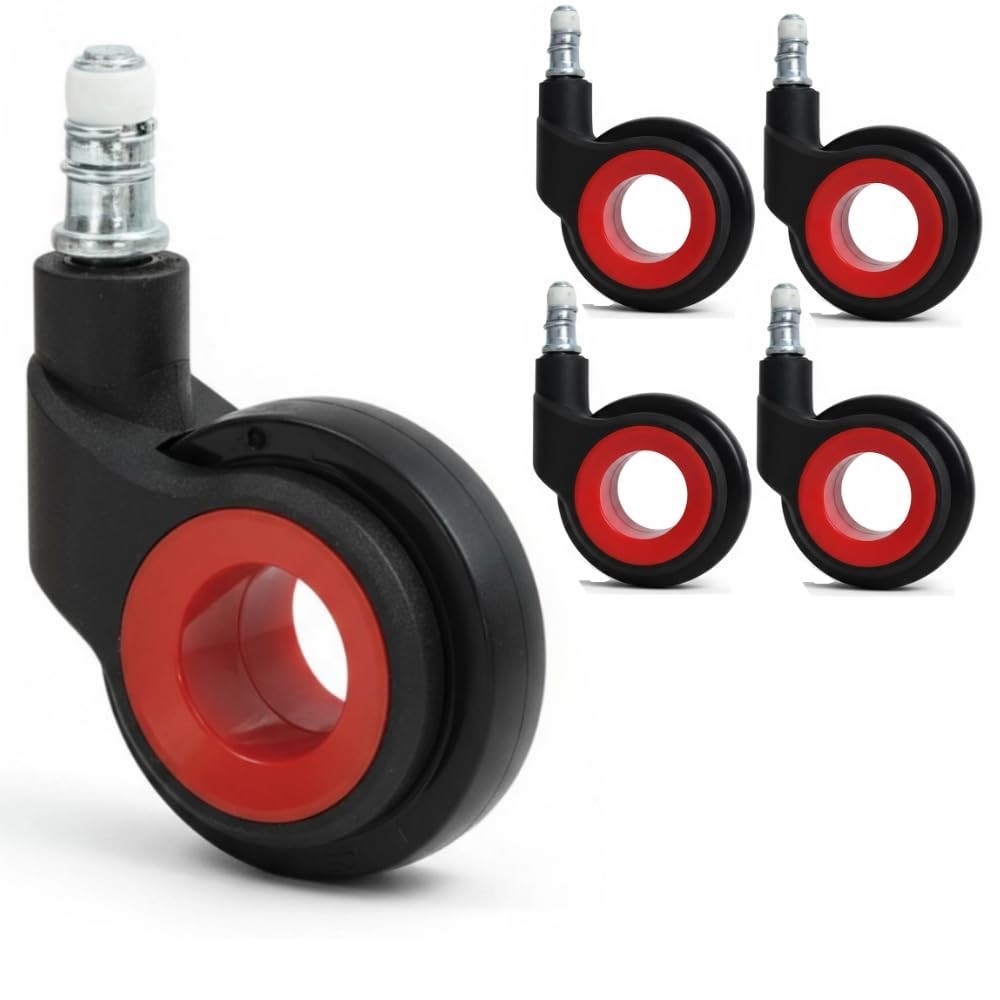 Hubless Office Chair Wheels, 5 Pack,60mm 750lb,
