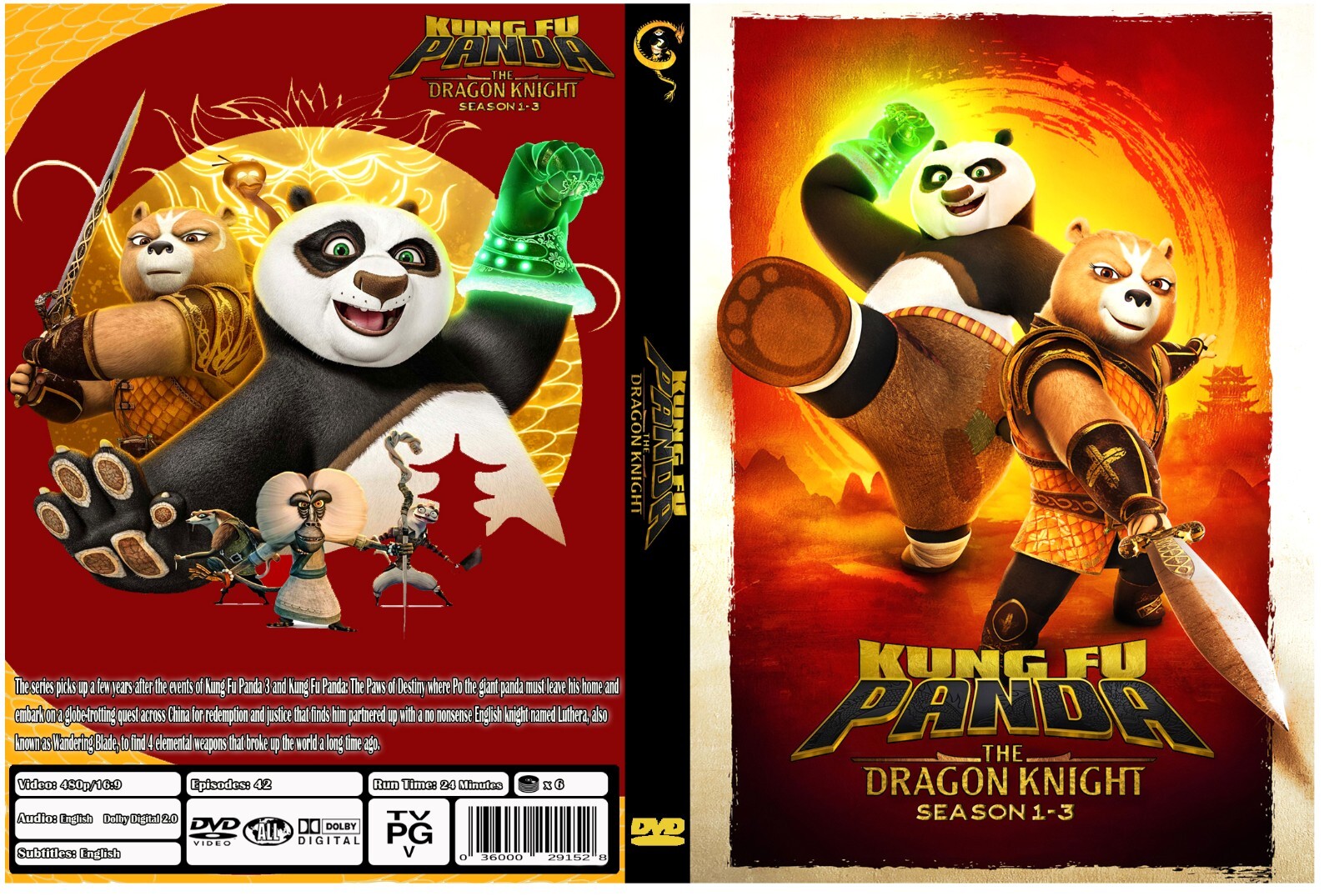 Kung Fu Panda The Dragon Knight Animated Series Season 1-3 Episodes 42 Eng Audio