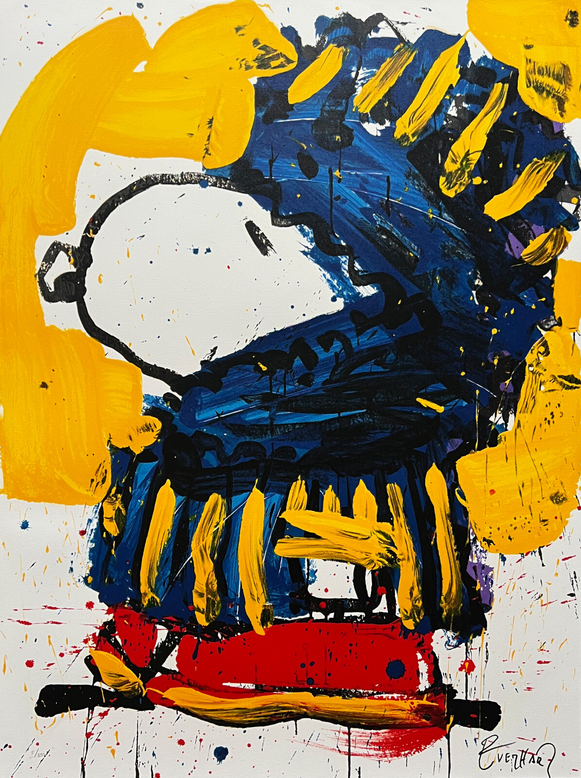 Tom Everhart MARCH VOGUE Hand Signed Limited Edition Lithograph Art SNOOPY