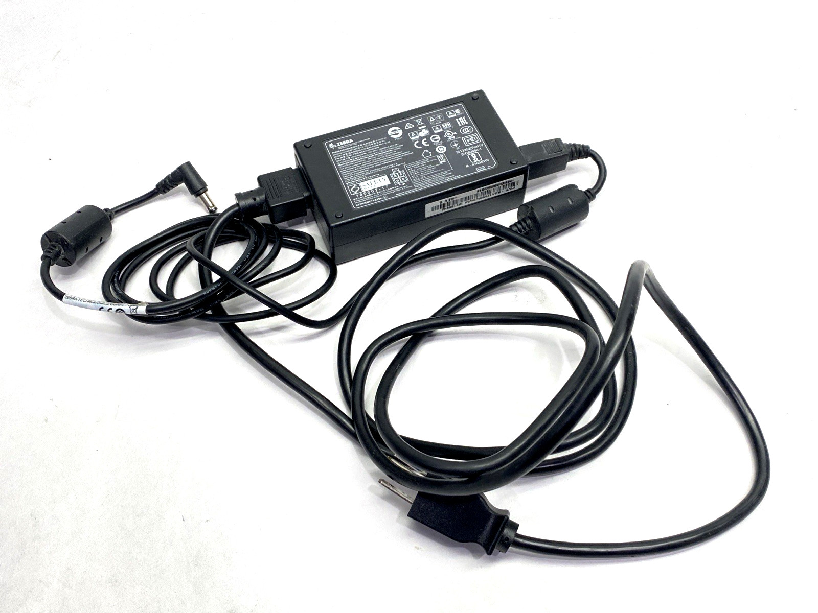 Zebra PWR-BGA12V50W0WW Power Supply Brick SAWA-56-41612A 16A 12VDC 50W w/ Cables