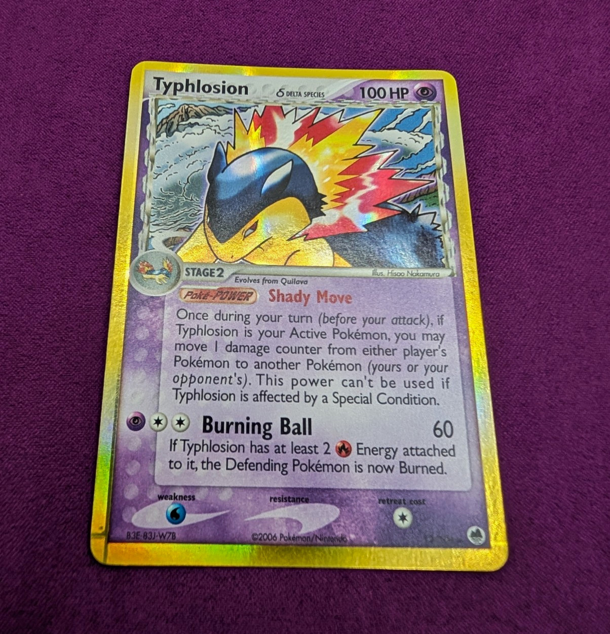 Typhlosion 12/101 EX Dragon Frontiers Delta Species Holo Rare ENG